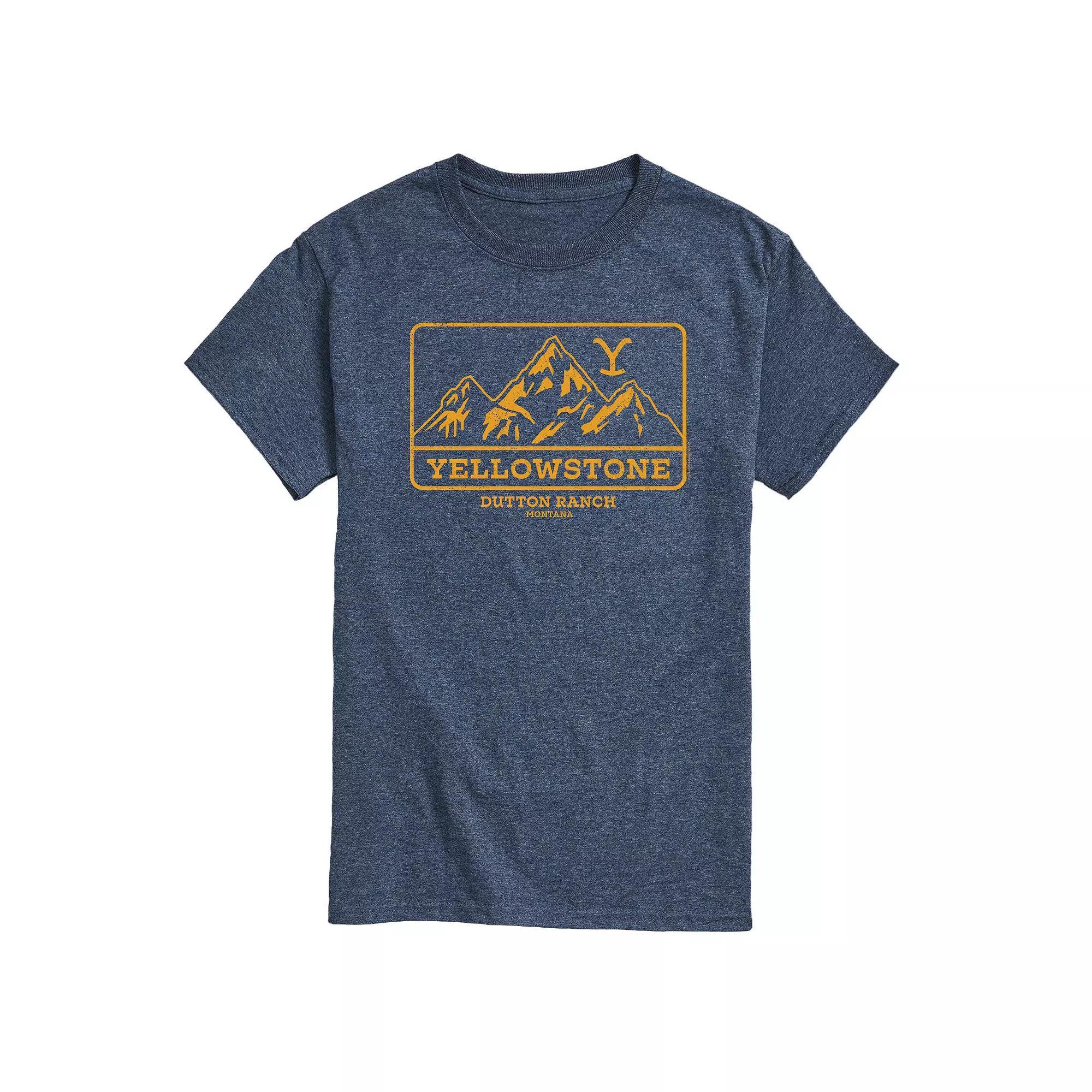 Men's Yellowstone Outdoor Scene Tee, Size: Small, Blue Product Image