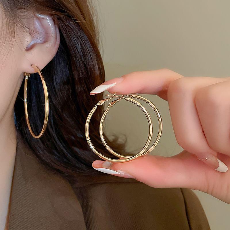 Shiny Hoop Earring Product Image