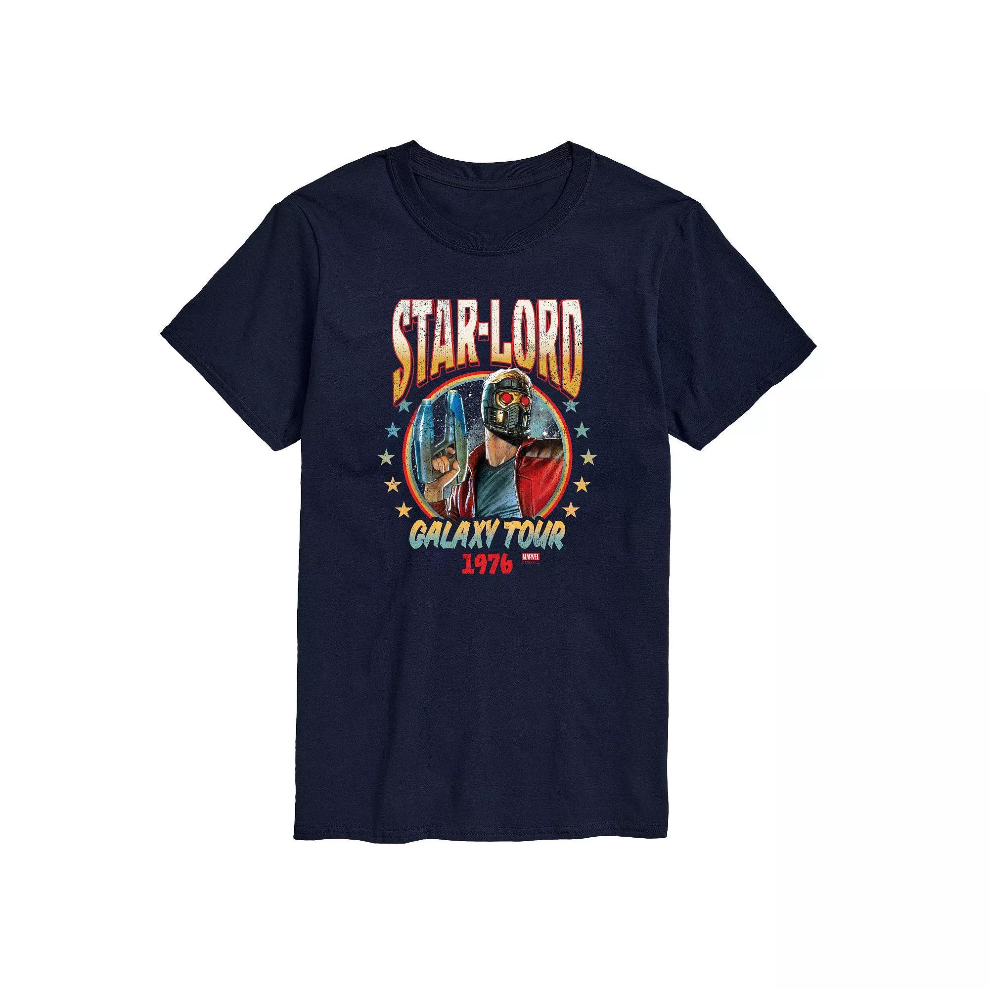 Men's Marvel Guardians Of The Galaxy Star-Lord Galaxy Tour 1976 Graphic Tee,  Product Image