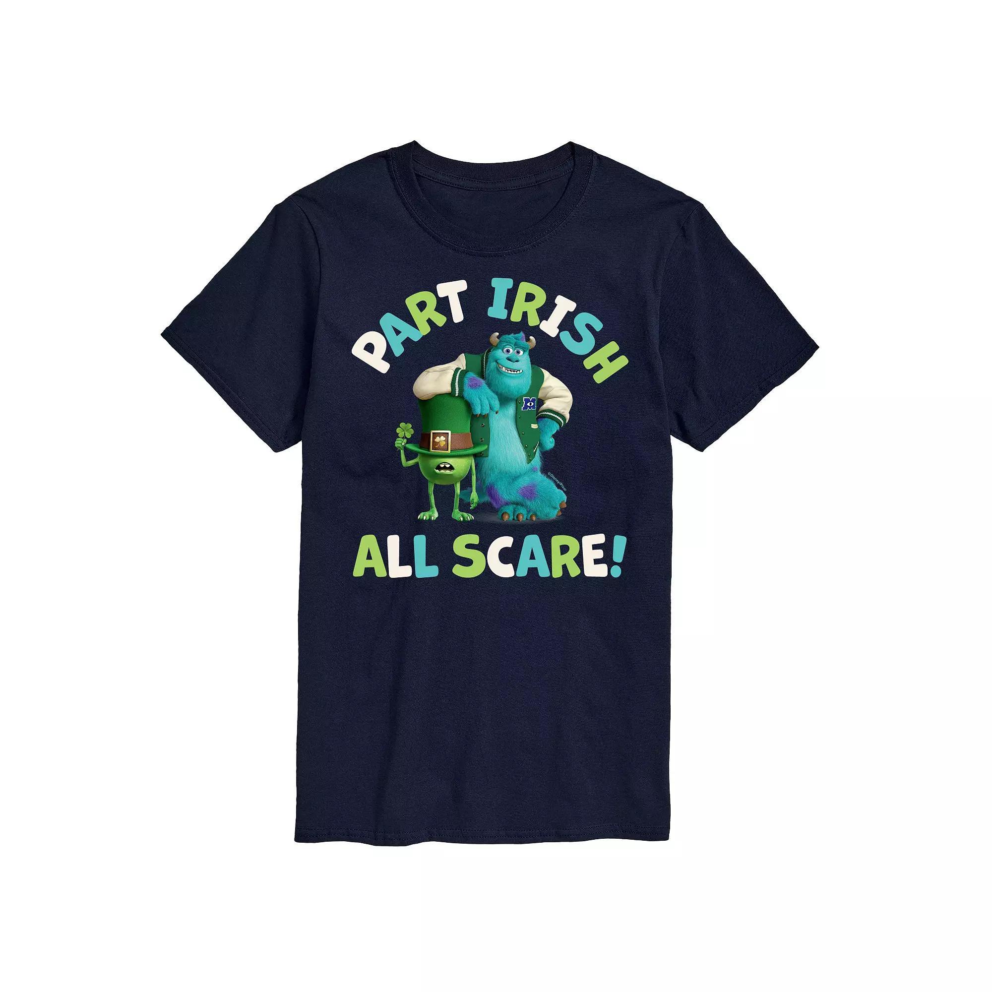 Disney's Monsters Inc. Men's Part Irish All Scare Graphic Tee,  Product Image