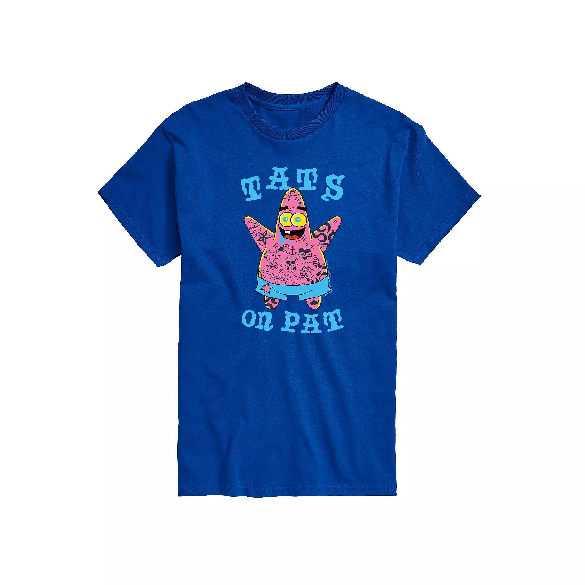 Men's SpongeBob SquarePants Tats on Pat Graphic Tee,  Product Image
