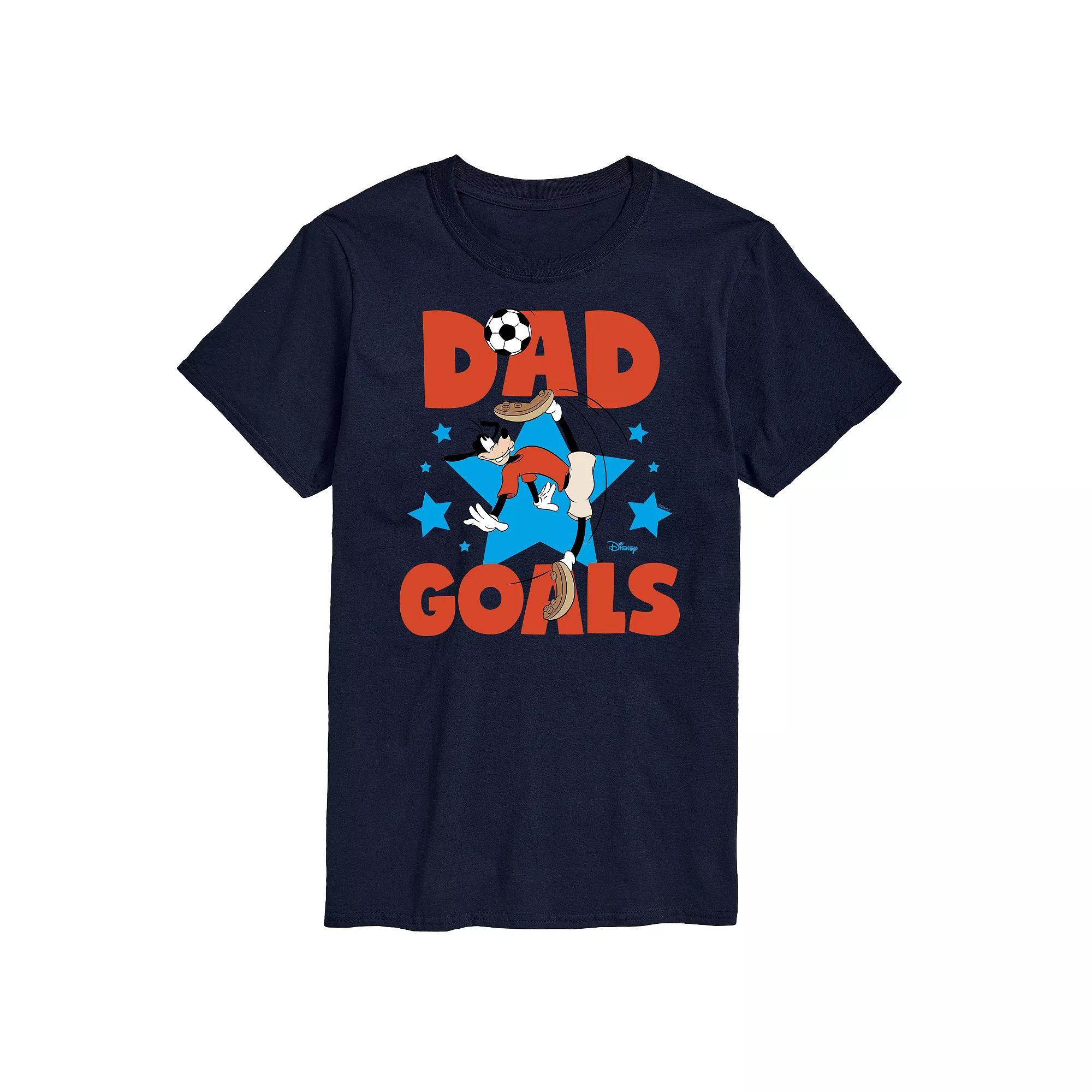 Disney's Goofy Big & Tall Dad Goals Graphic Tee, Men's, Size: XL Tall, Blue Product Image