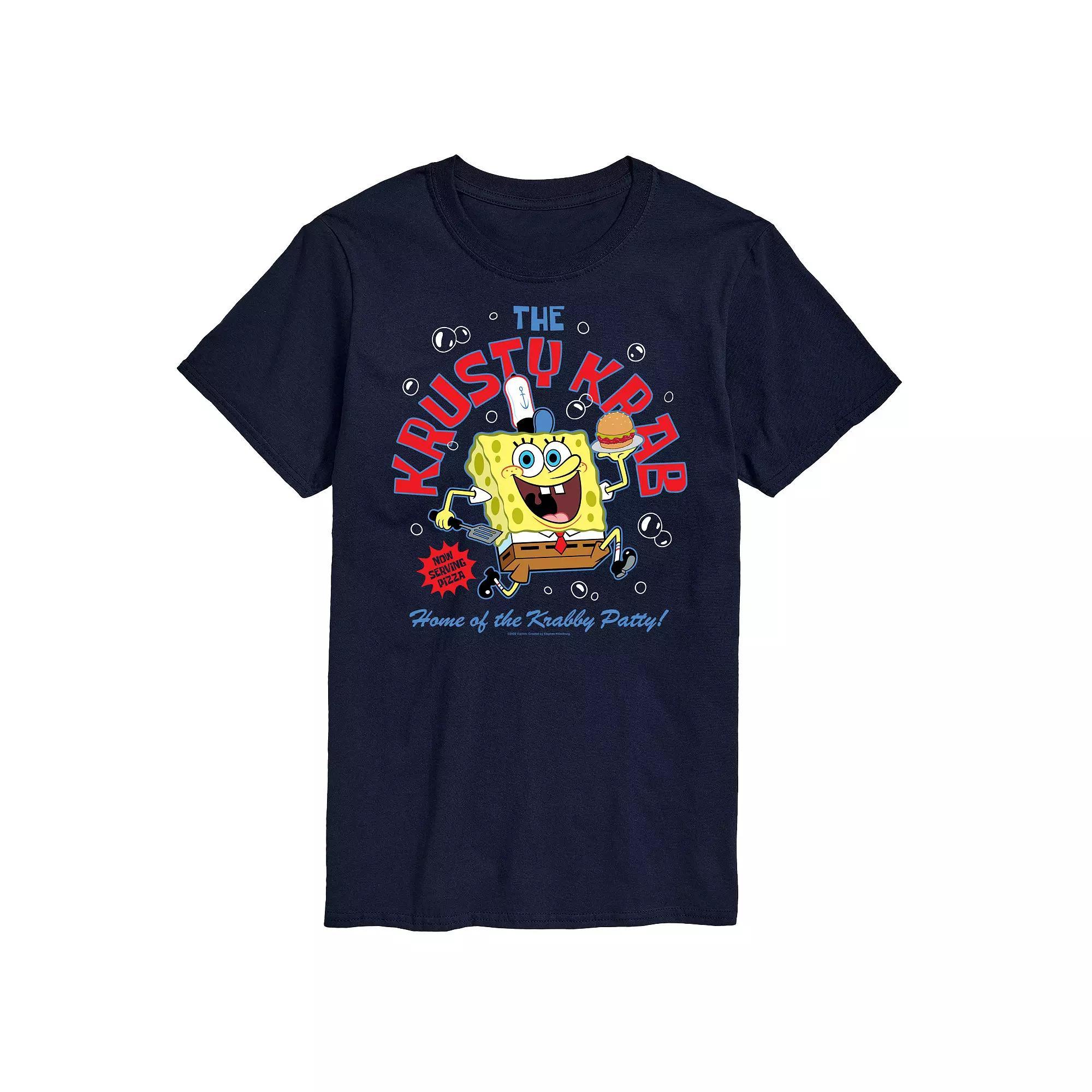 Men's Nickelodeon SpongeBob SquarePants Krusty Krab Graphic Tee, Size: Medium, Blue Product Image