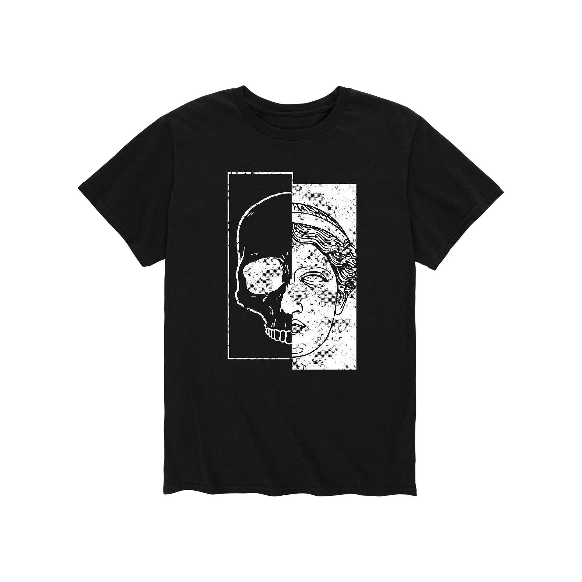 Men's Skull Statue Mix Tee,  Product Image
