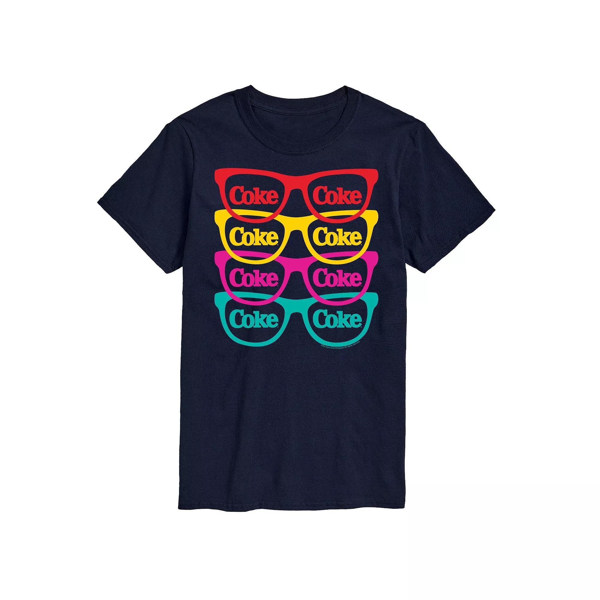 Big & Tall Coca-Cola Sunglasses Graphic Tee, Men's,  Product Image