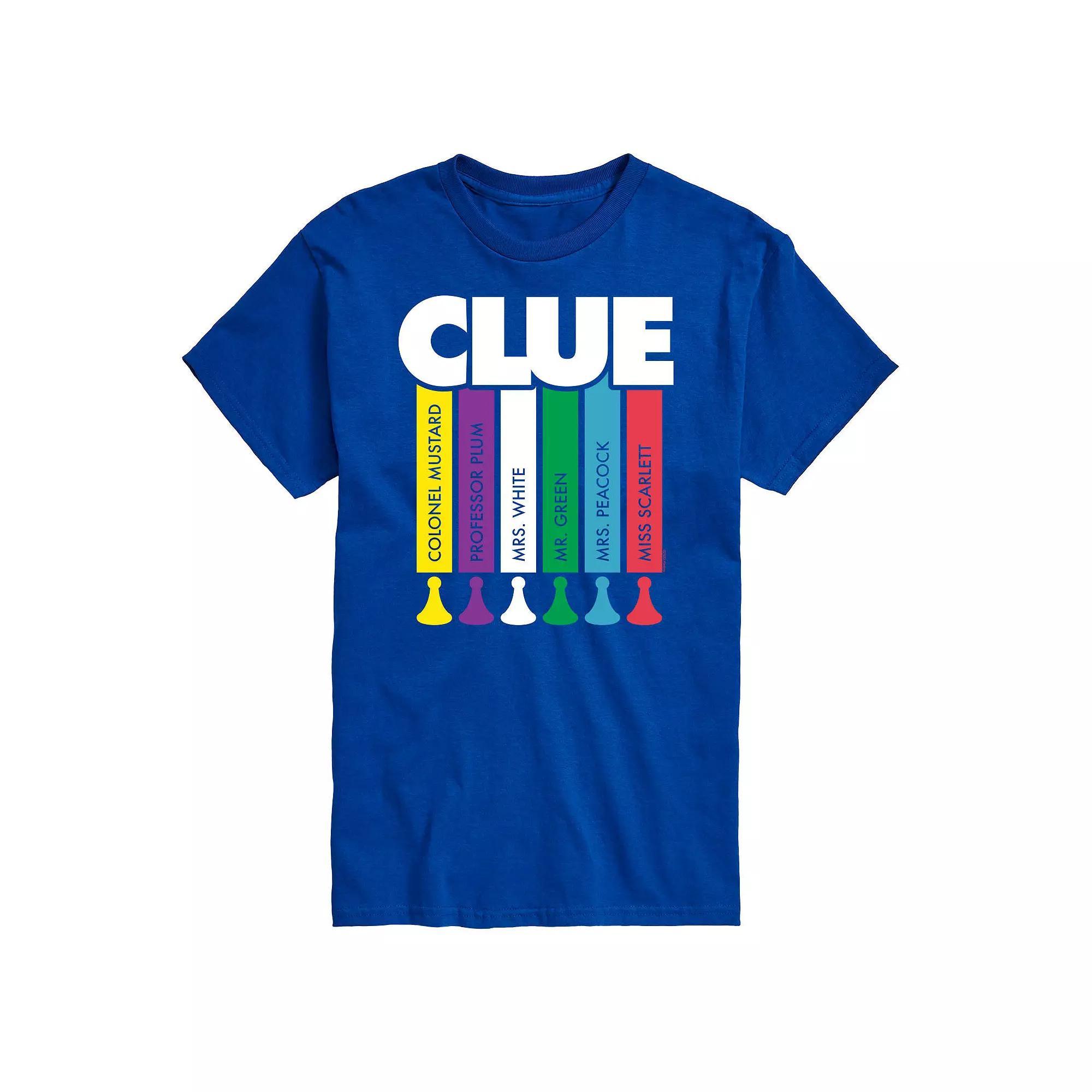 Big & Tall Clue Logo Characters Graphic Tee, Men's, Size: 4XL Tall, Blue Product Image