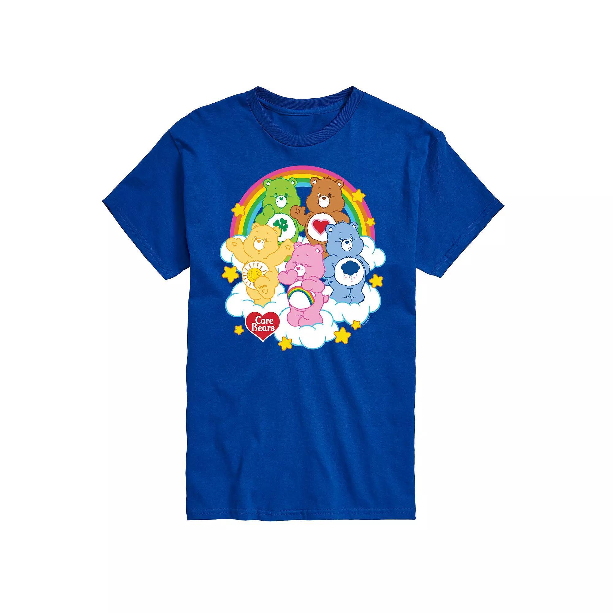 Big & Tall Care Bears Group On Clouds Graphic Tee, Men's, Size: 6XB, Blue Product Image