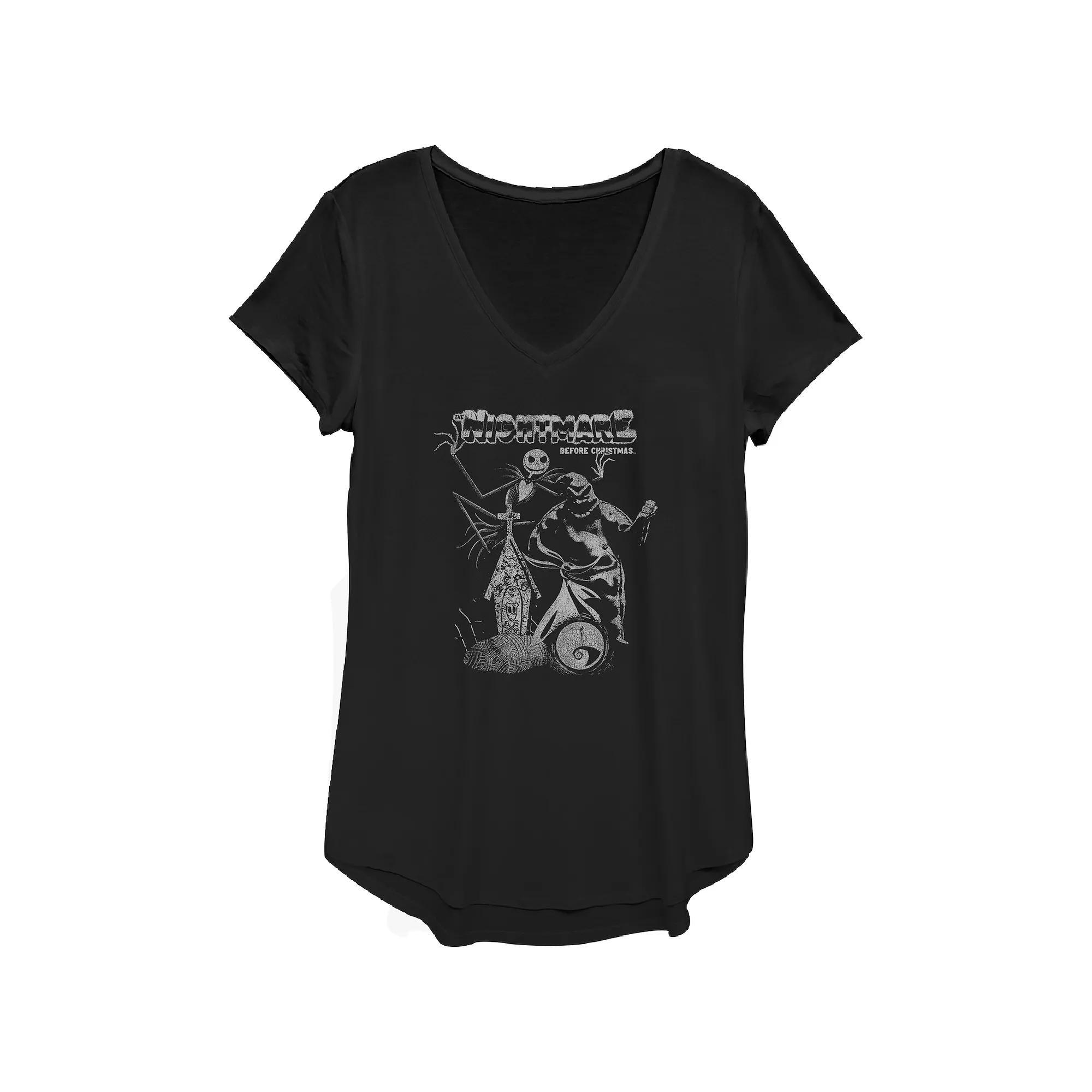 Women's Disney The Nightmare Before Christmas Graphic Tee, Girl's,  Product Image