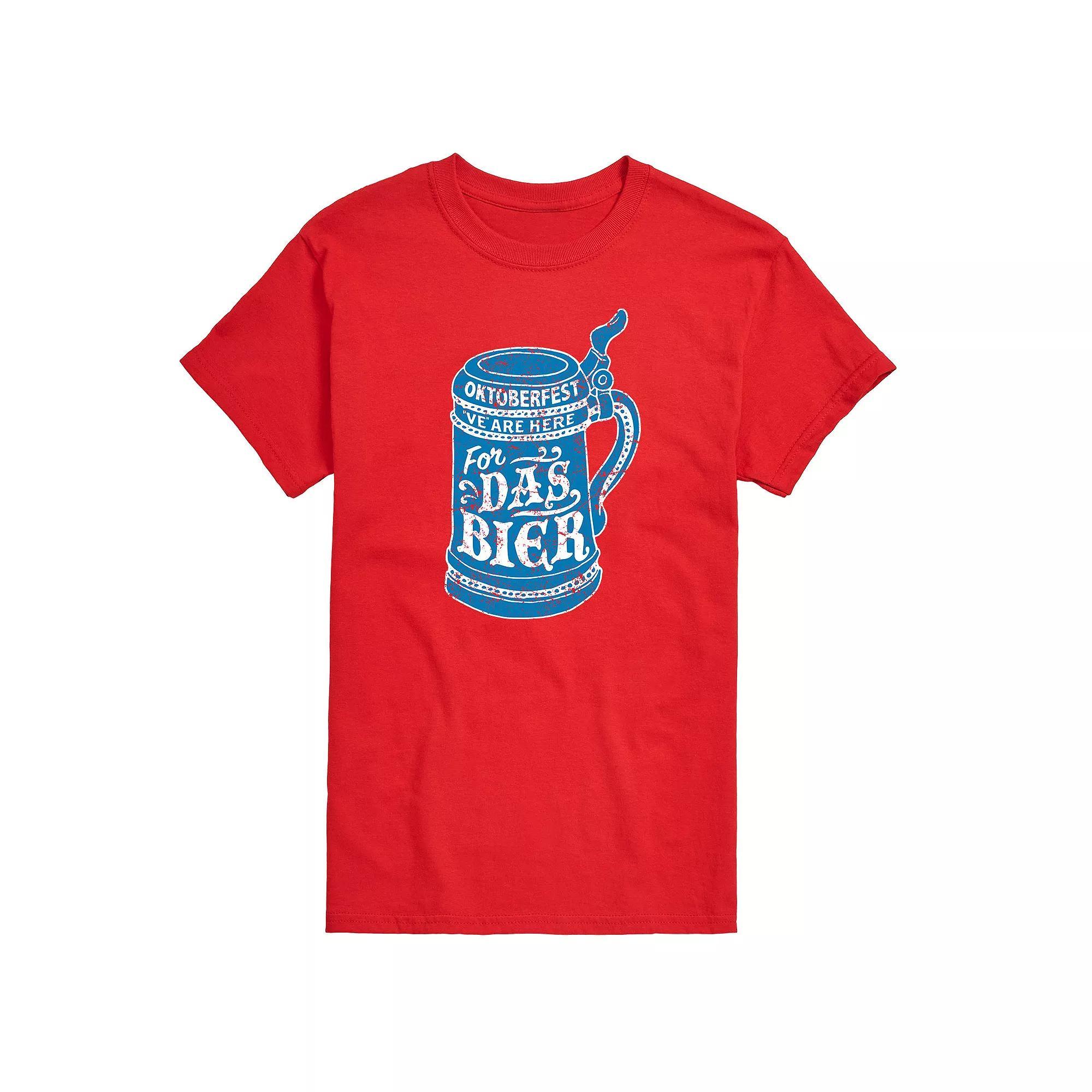 Big & Tall Here For Das Bier Graphic Tee, Men's, Size: 3XL Tall, Red Product Image