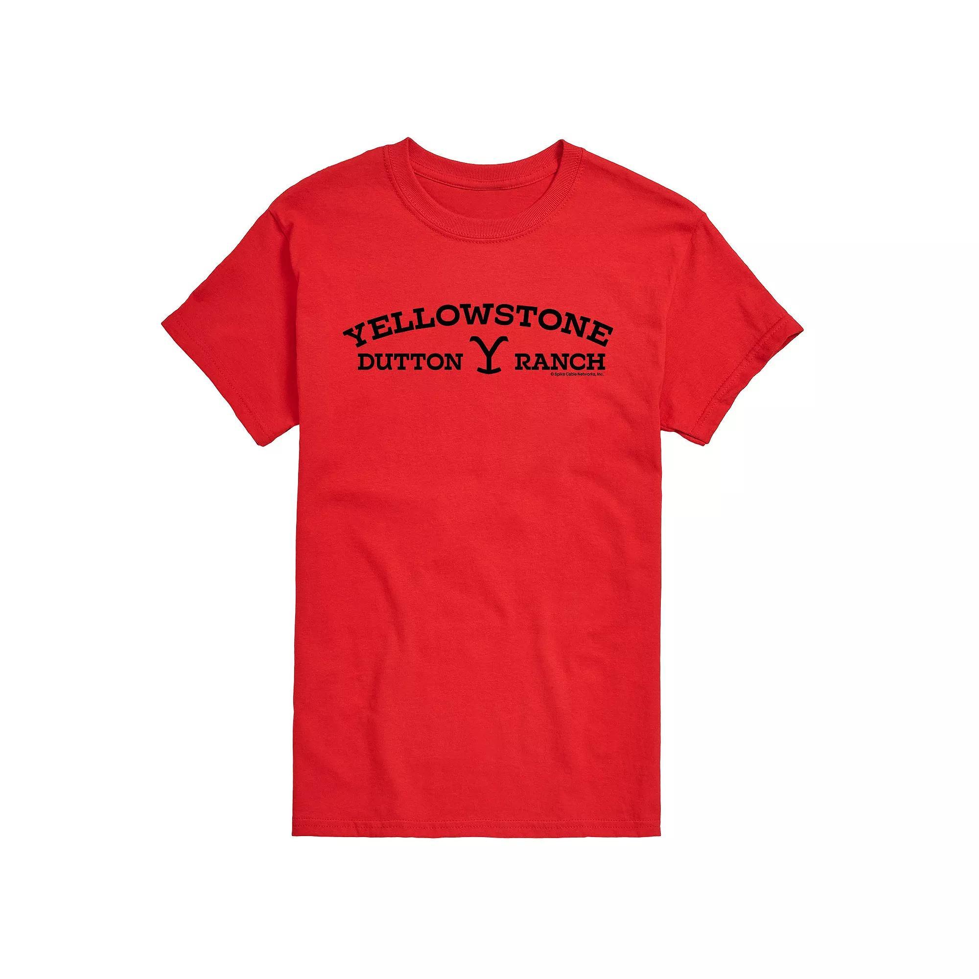 Big & Tall Yellowstone Dutton Logo, Men's, Size: 6XB, Red Product Image