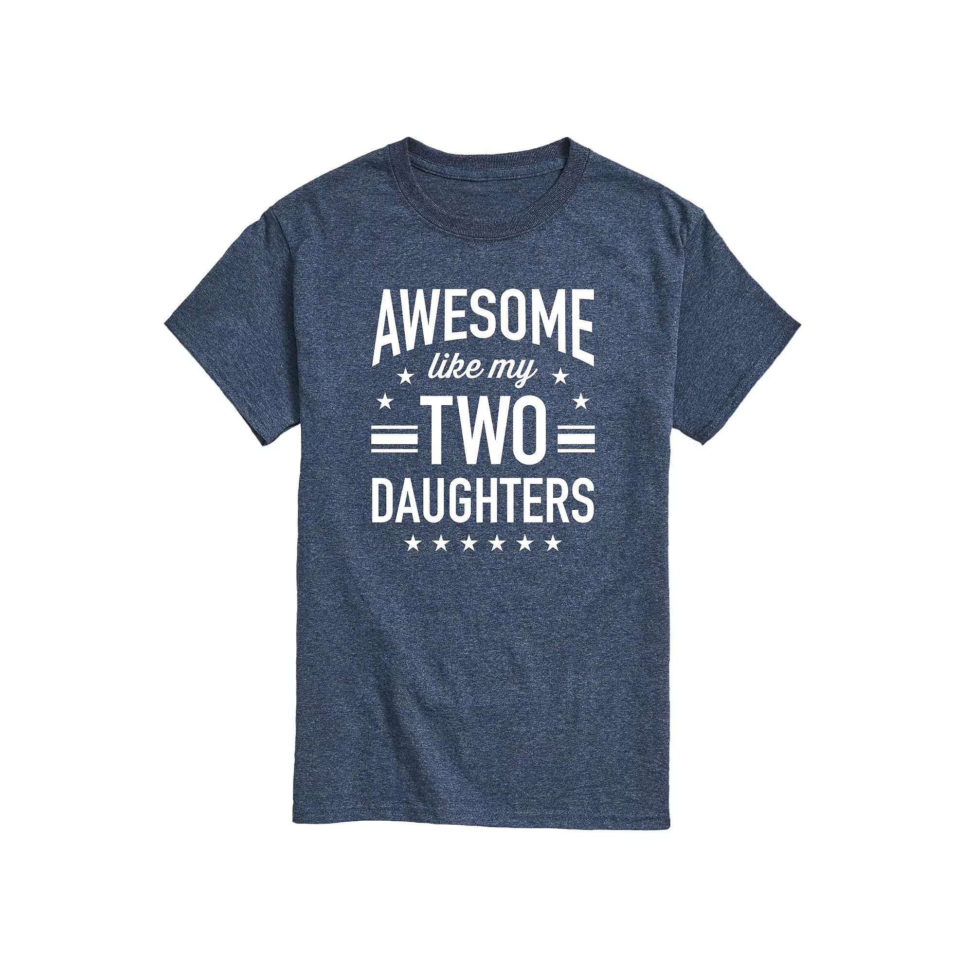Men's Awesome Like My Two Daughters Graphic Tee,  Product Image