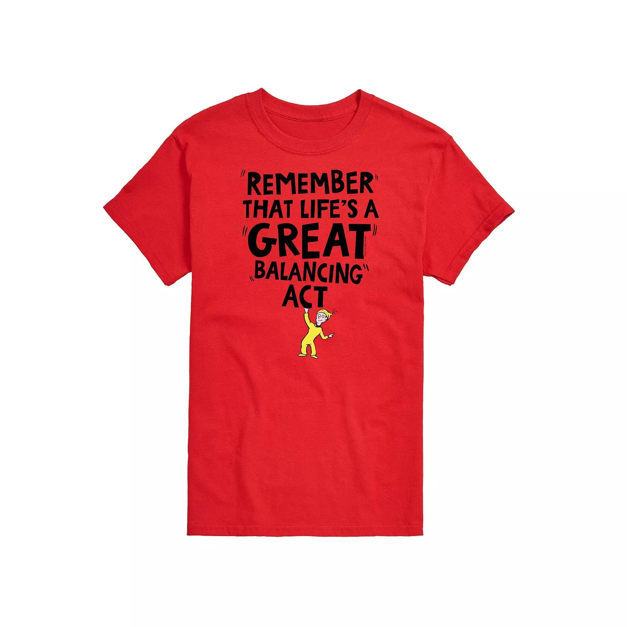 Big & Tall Dr. Seuss Balancing Act Tee, Men's,  Product Image