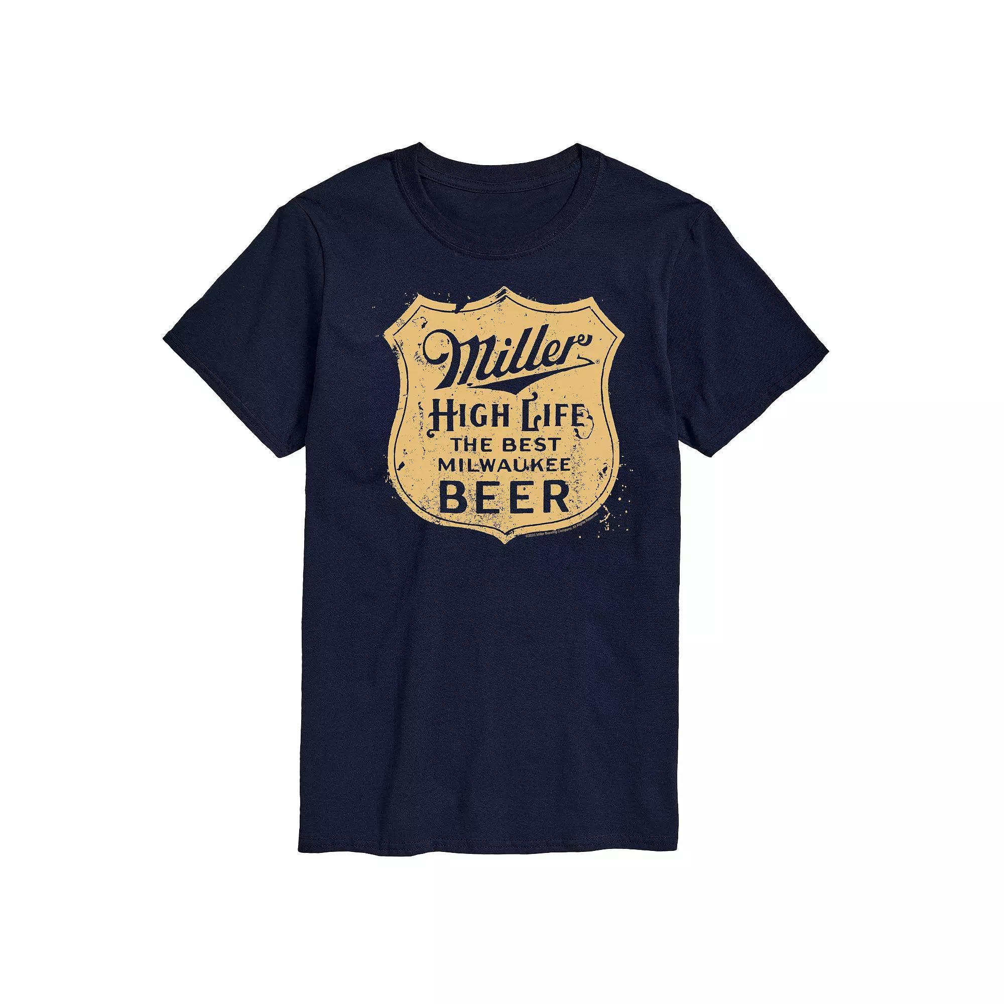 Big & Tall Miller High Life Vintage Crest Graphic Tee, Men's,  Product Image