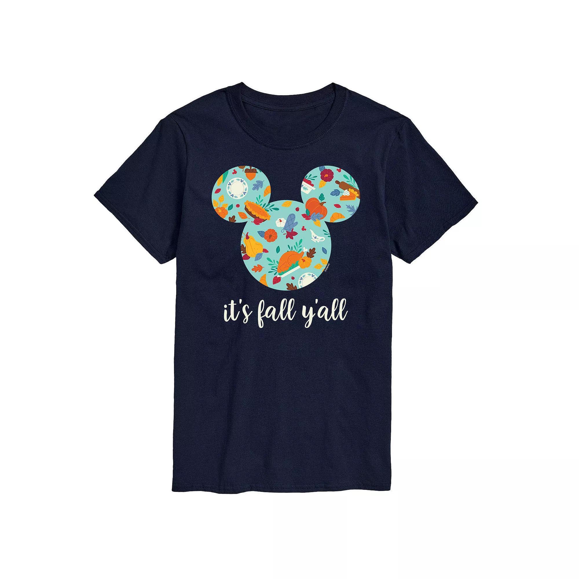 Disney's Mickey Mouse Men's It's Fall Y'all Tee Graphic Tee,  Product Image