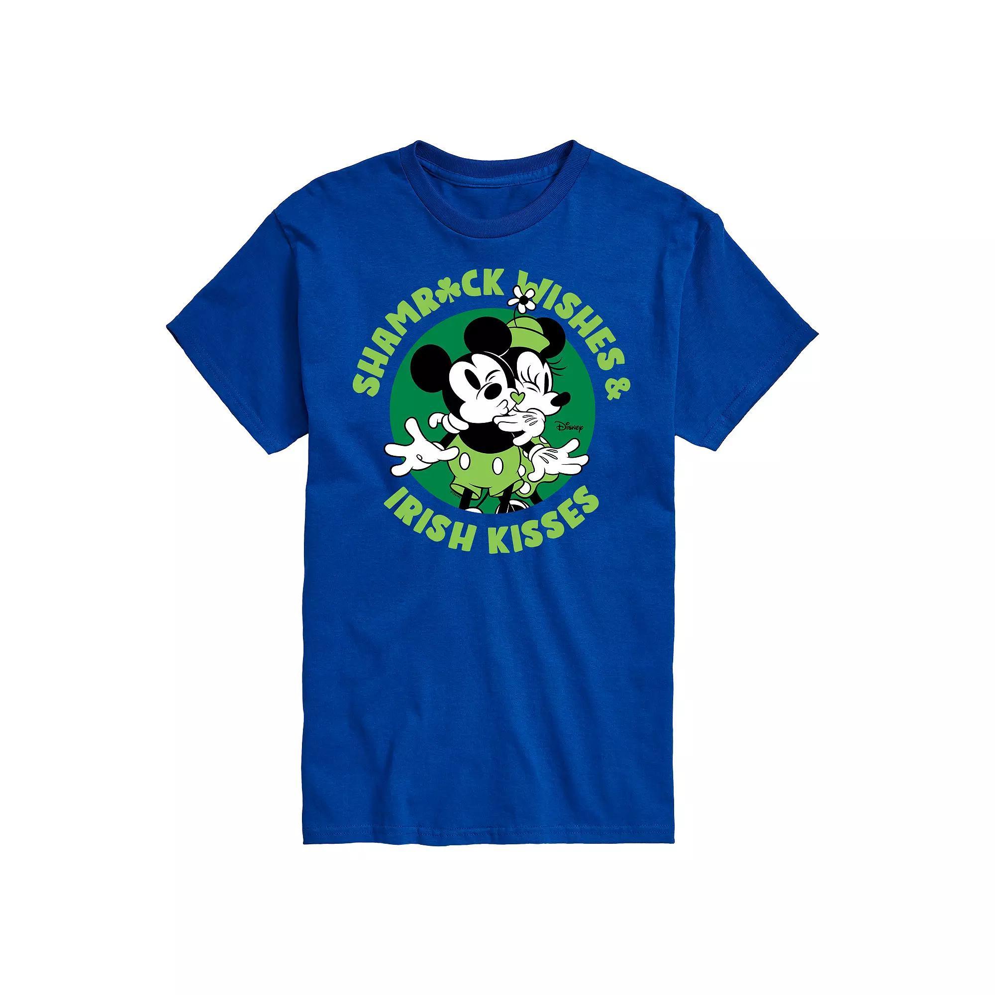 Disney's Mickey & Minnie Mouse Men's Shamrock Wishes Graphic Tee,  Product Image