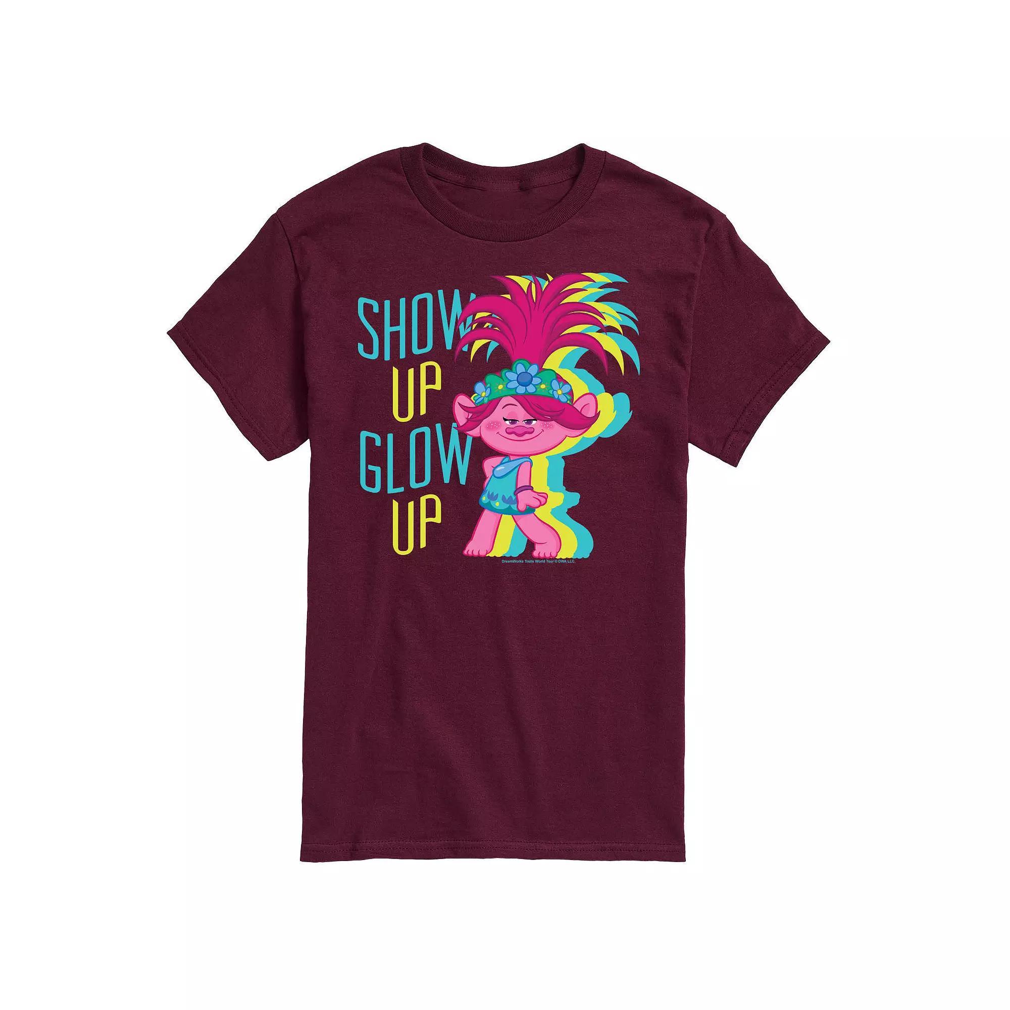 Men's Trolls Show Glow Up Tee, Size: Small, Red Product Image