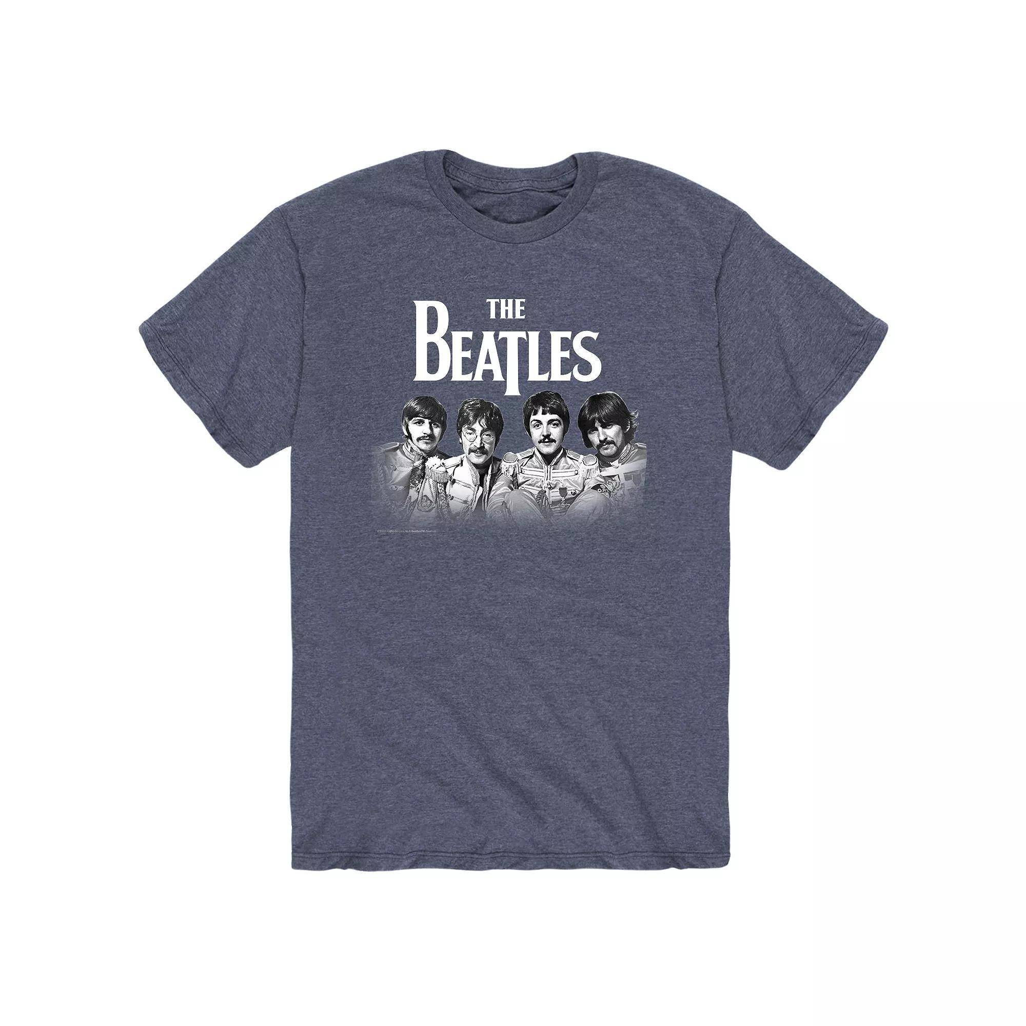 Men's The Beatles Art Tee, Size: Large, Yellow Product Image