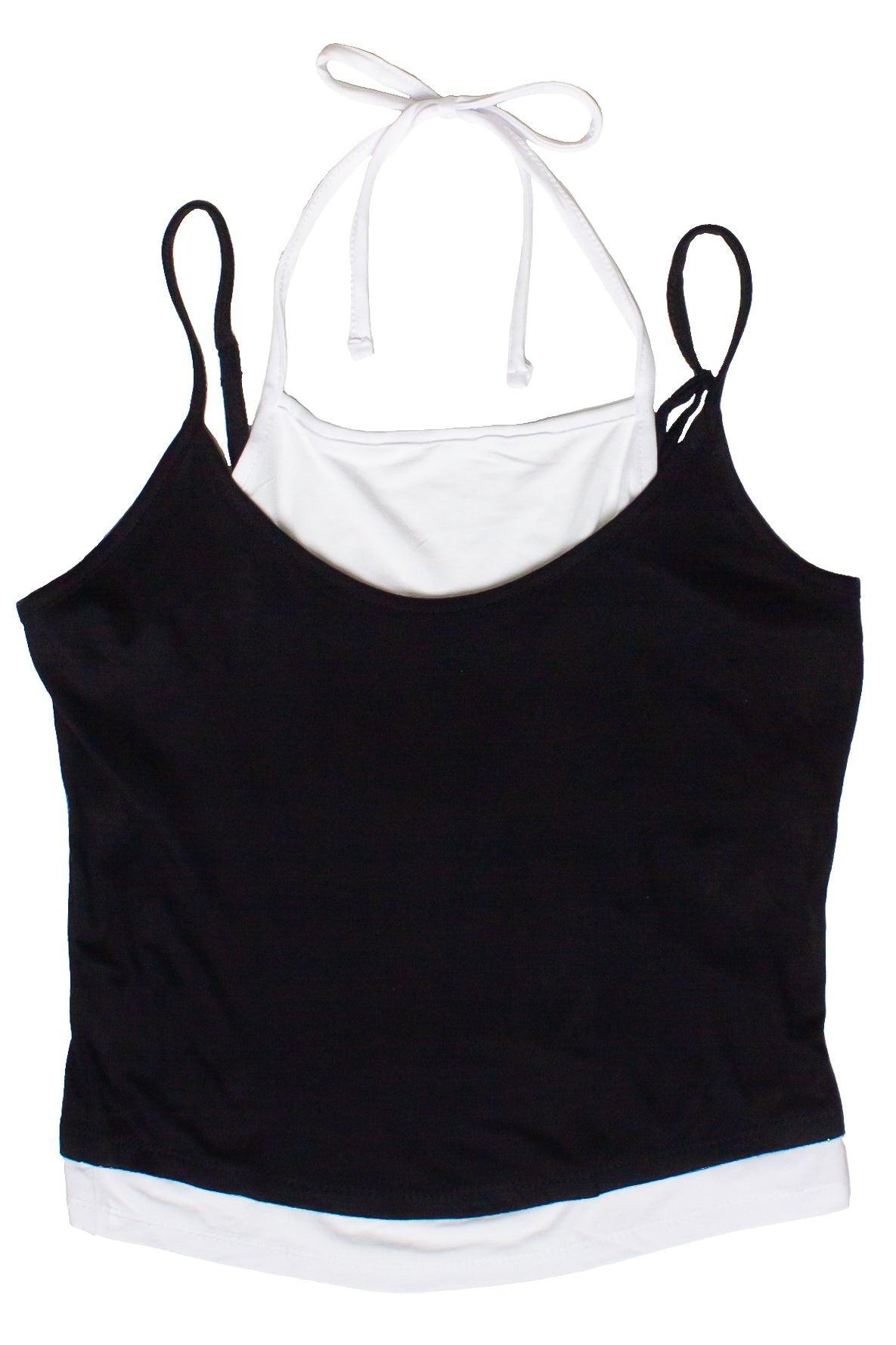 Layered Halter Cami Tank Top Product Image