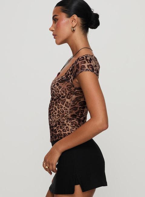 Nerys Top Leopard Product Image