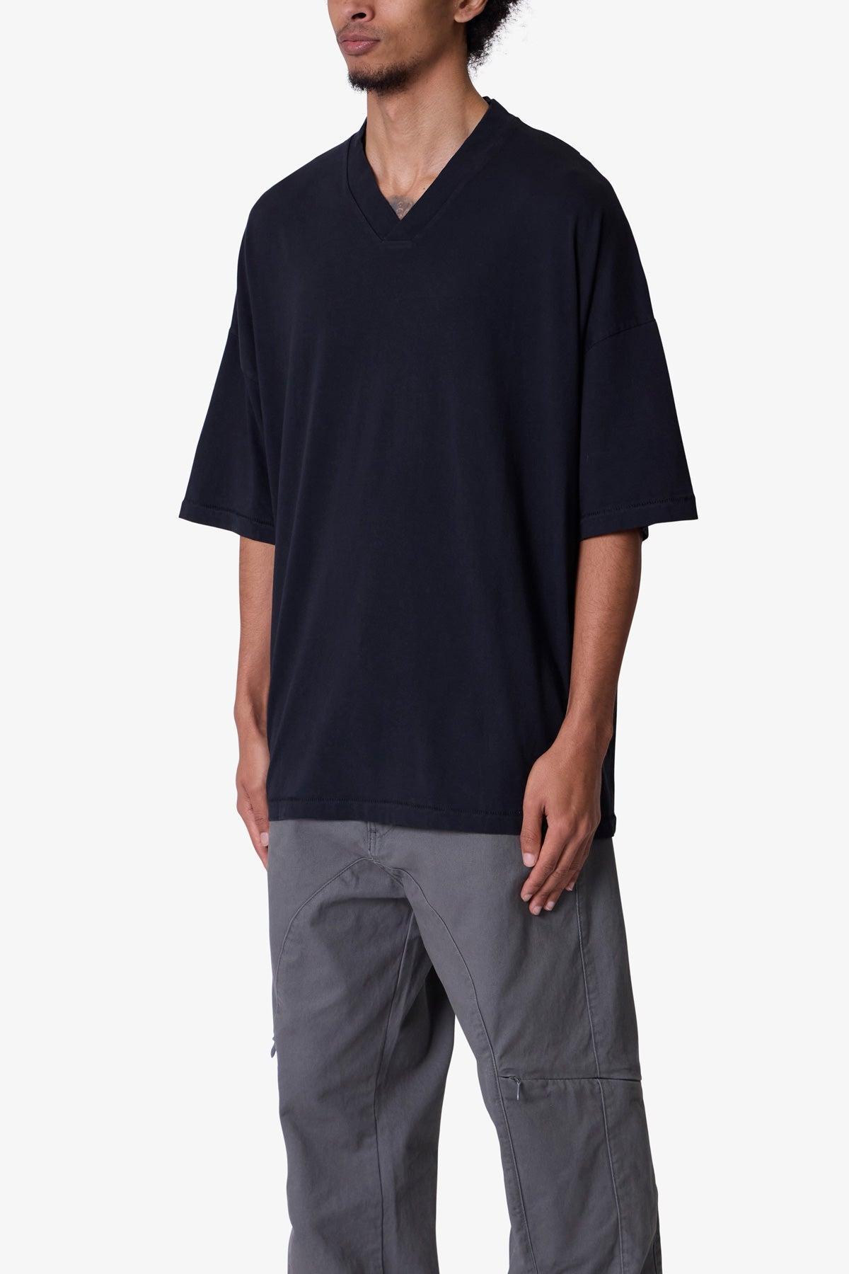 V Neck Tee - Washed Black Product Image