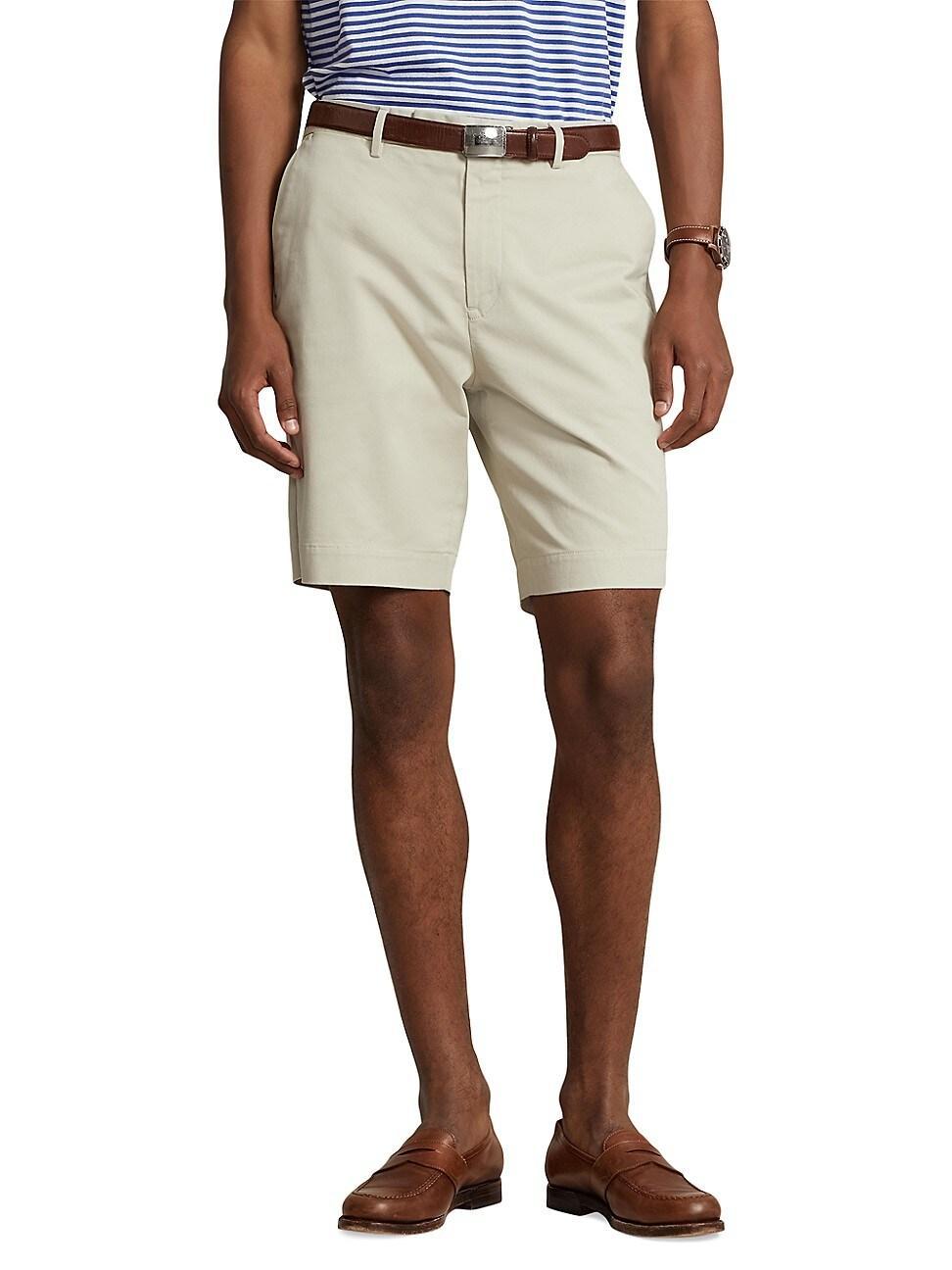 Mens Stretch-Twill Flat-Front Shorts Product Image