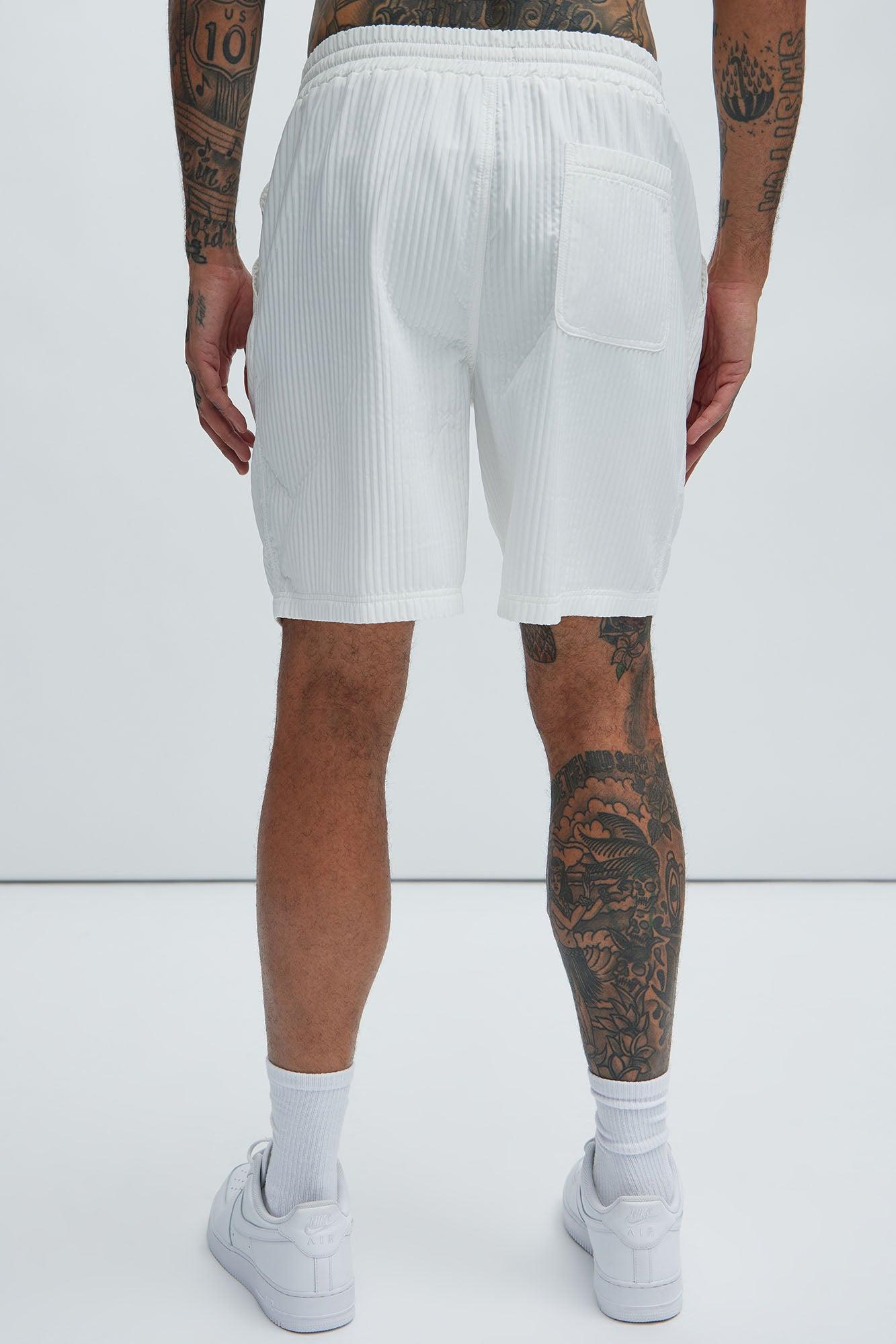 Santiago Relaxed Shorts - White Product Image