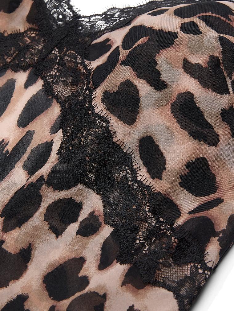 Leopard Chiffon Long Slip Dress Product Image