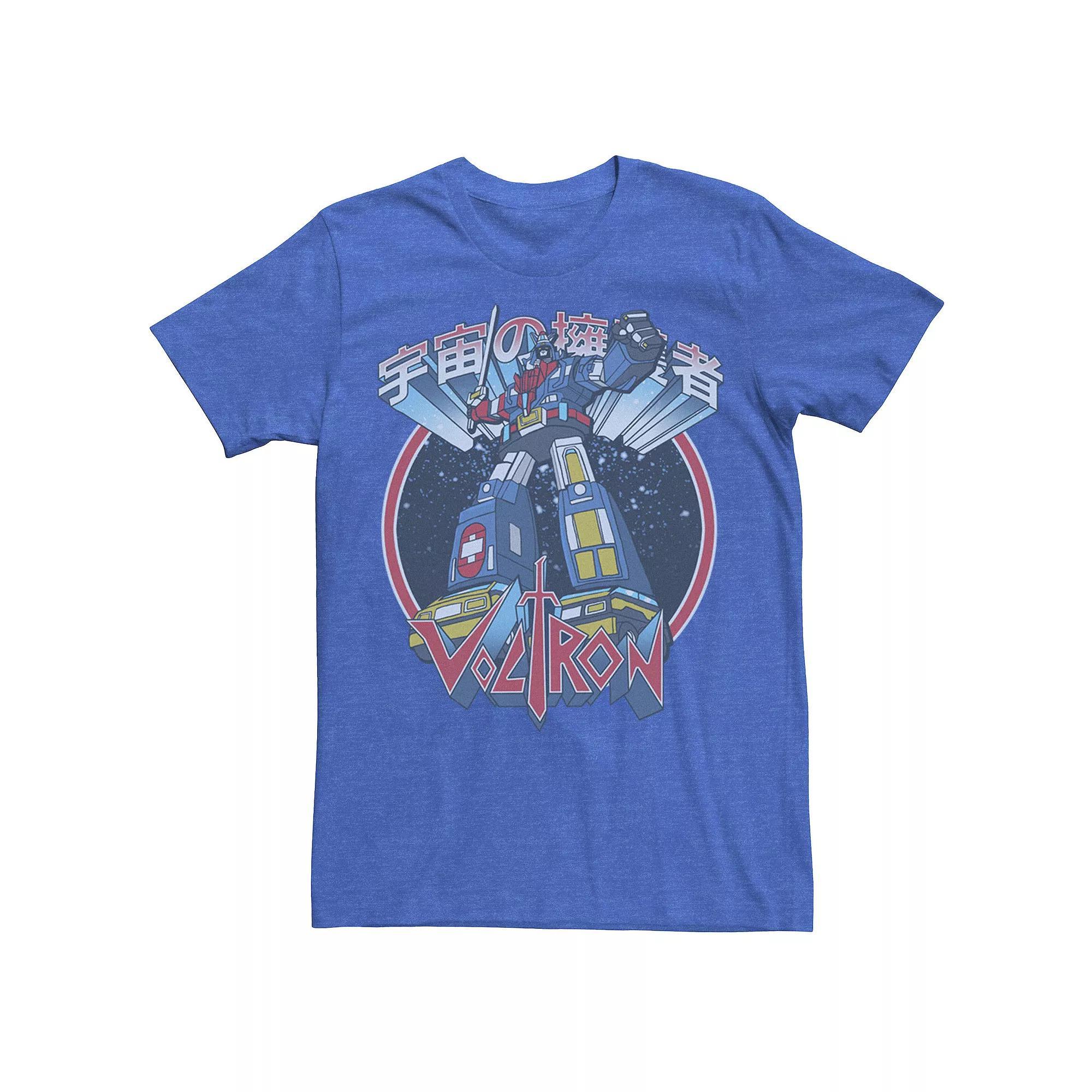 Men's Voltron Retro Defender Kanji Space Tee, Size: XXL, Royal Grey Product Image