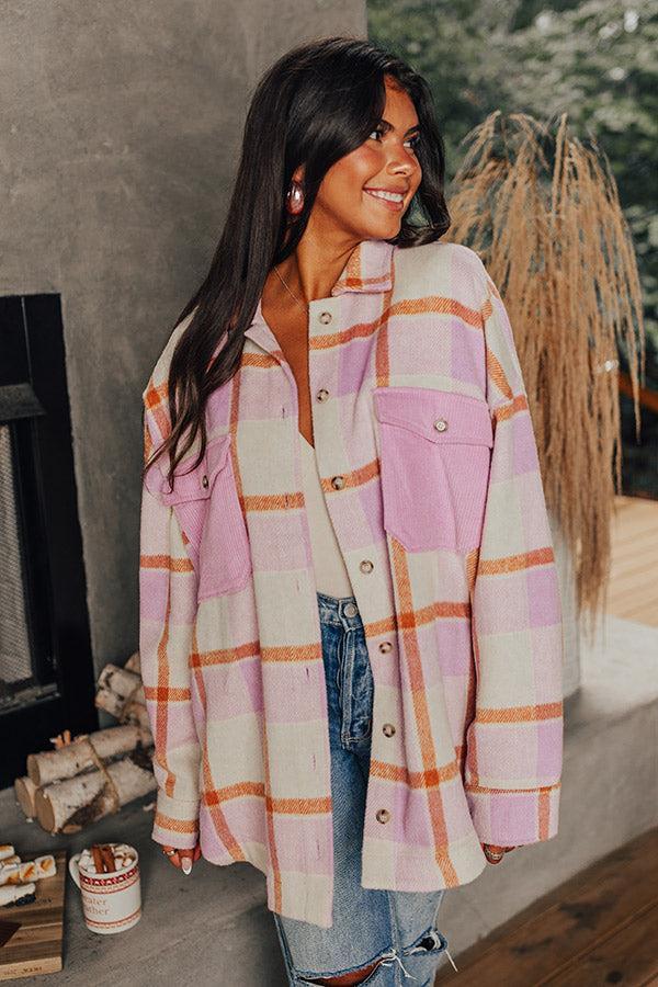 Coziest Place Plaid Jacket Product Image