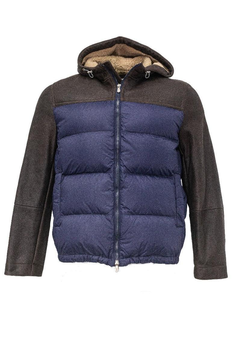 Outerwear Jacket In Blue & Grey Product Image