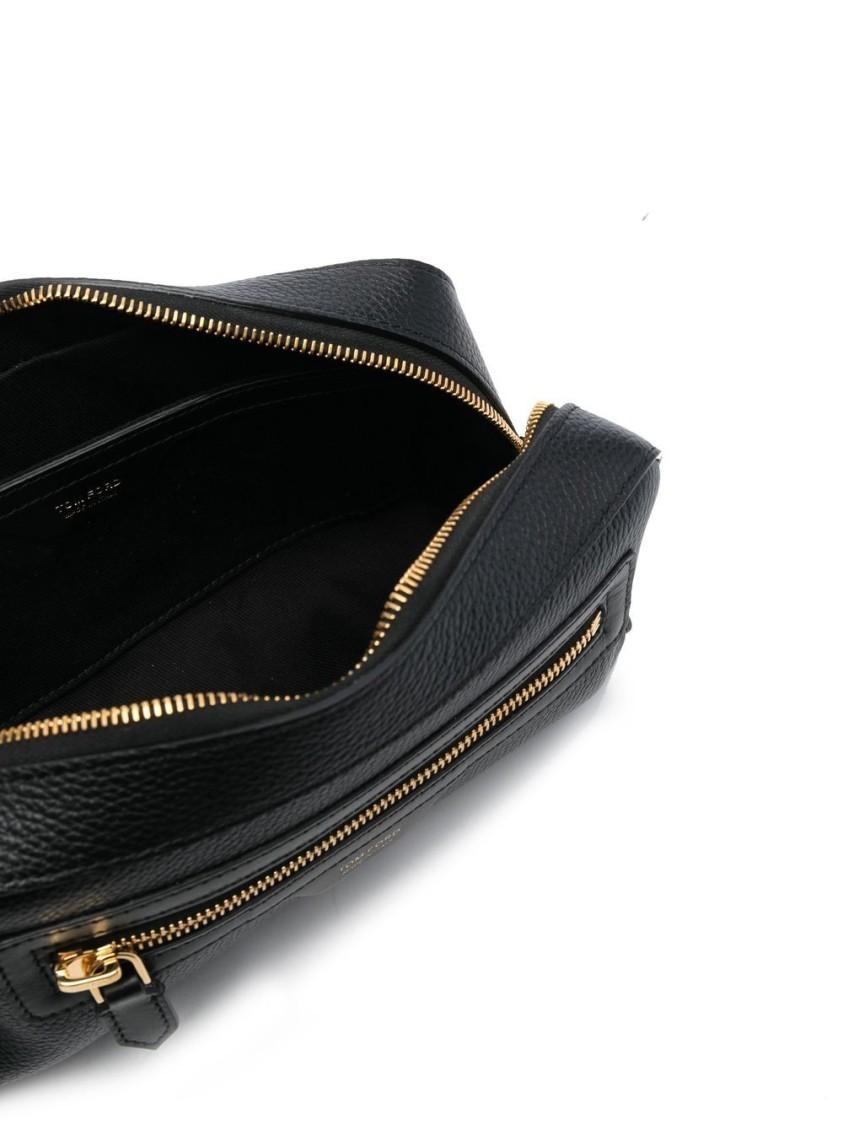 TOM FORD Textured Leather Bag In Black Product Image