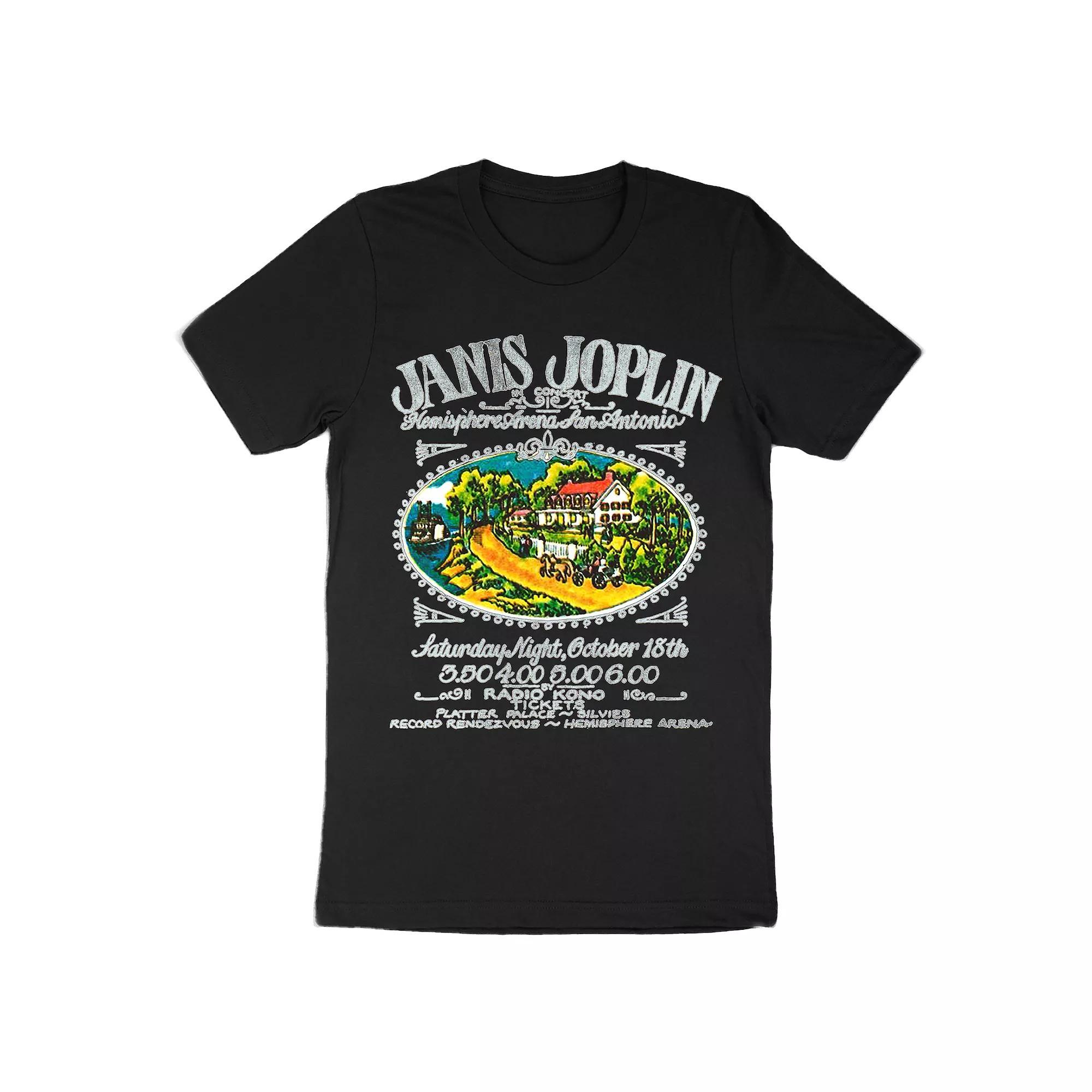 Men's Janis Joplin Southern Tee, Size: XL, Black Product Image