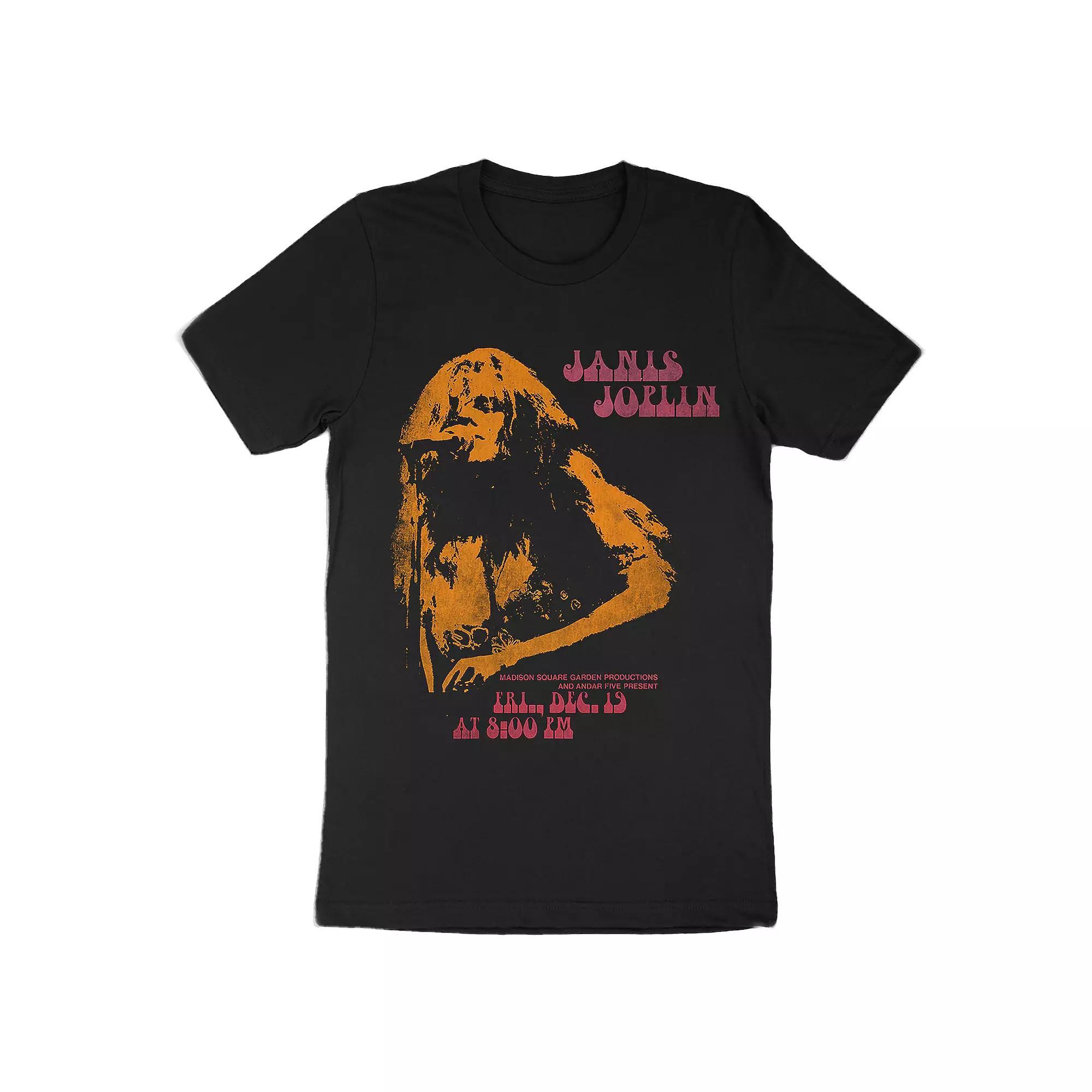 Men's Janis Joplin Madison Square Garden Tee, Size: Medium, Black Product Image