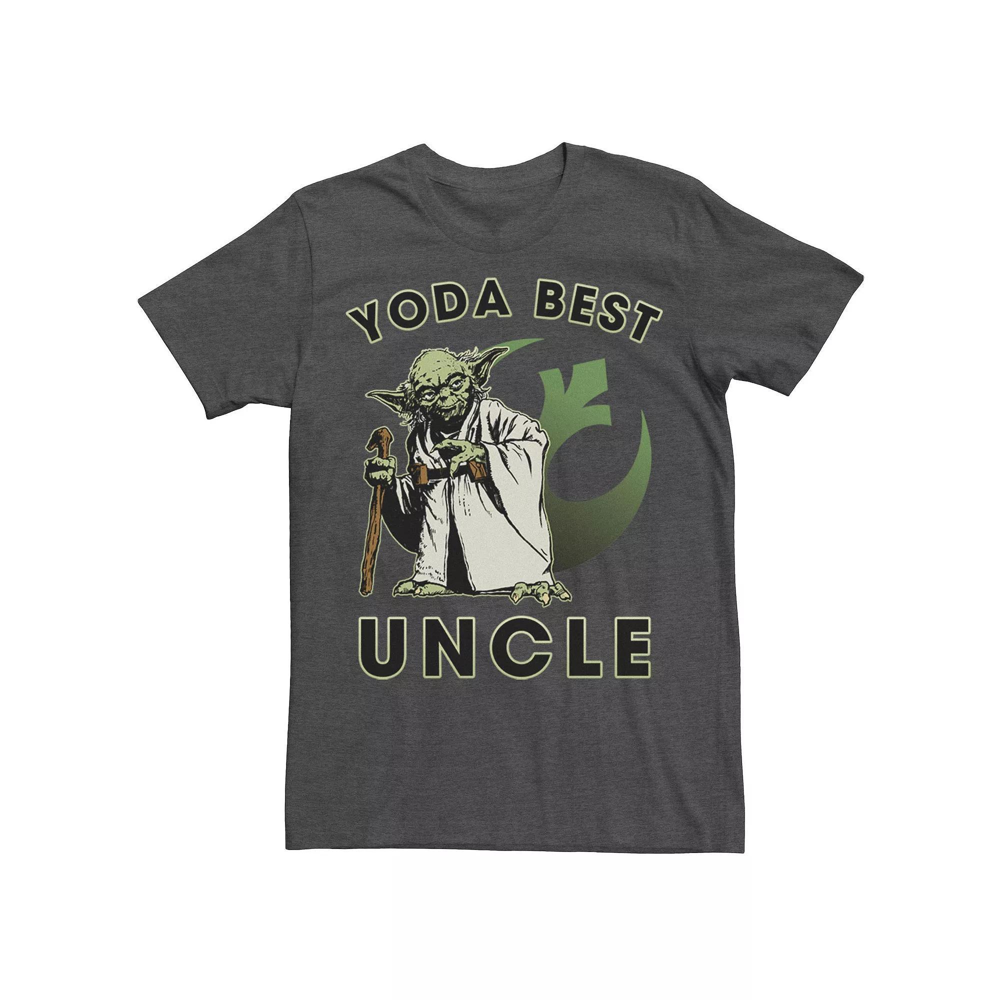 Men's Star Wars Yoda Best Uncle Rebel Logo Tee, Size: Large, Red Product Image