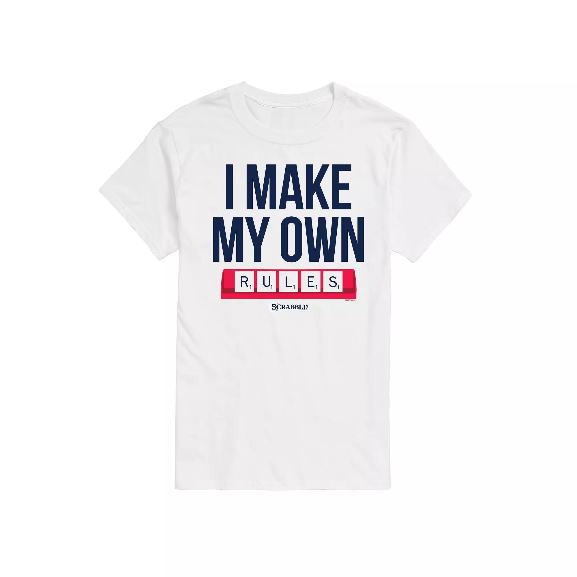 Men's Scrabble I Make My Own Rules Graphic Tee by Hasbro,  Product Image