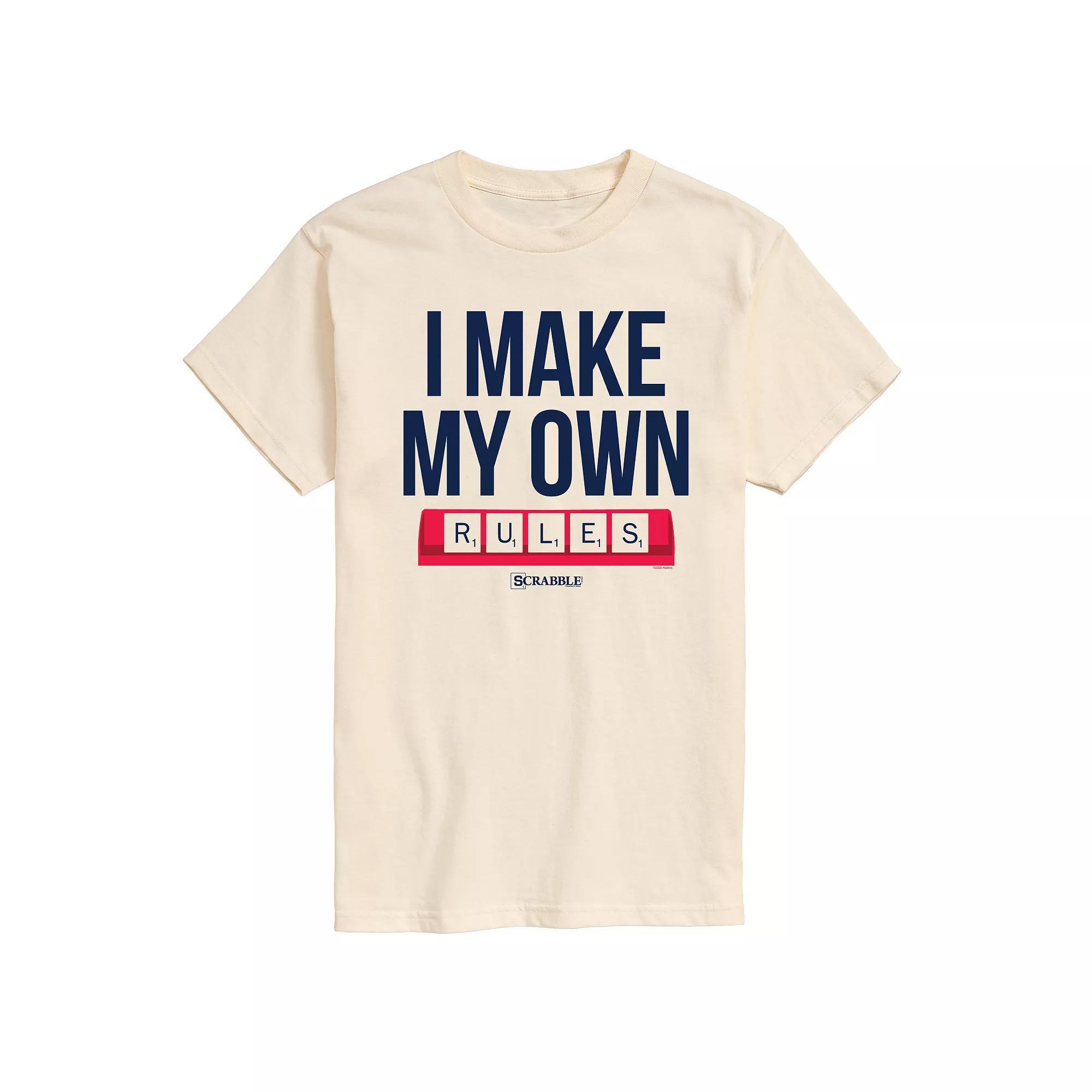 Men's Scrabble I Make My Own Rules Graphic Tee by Hasbro,  Product Image