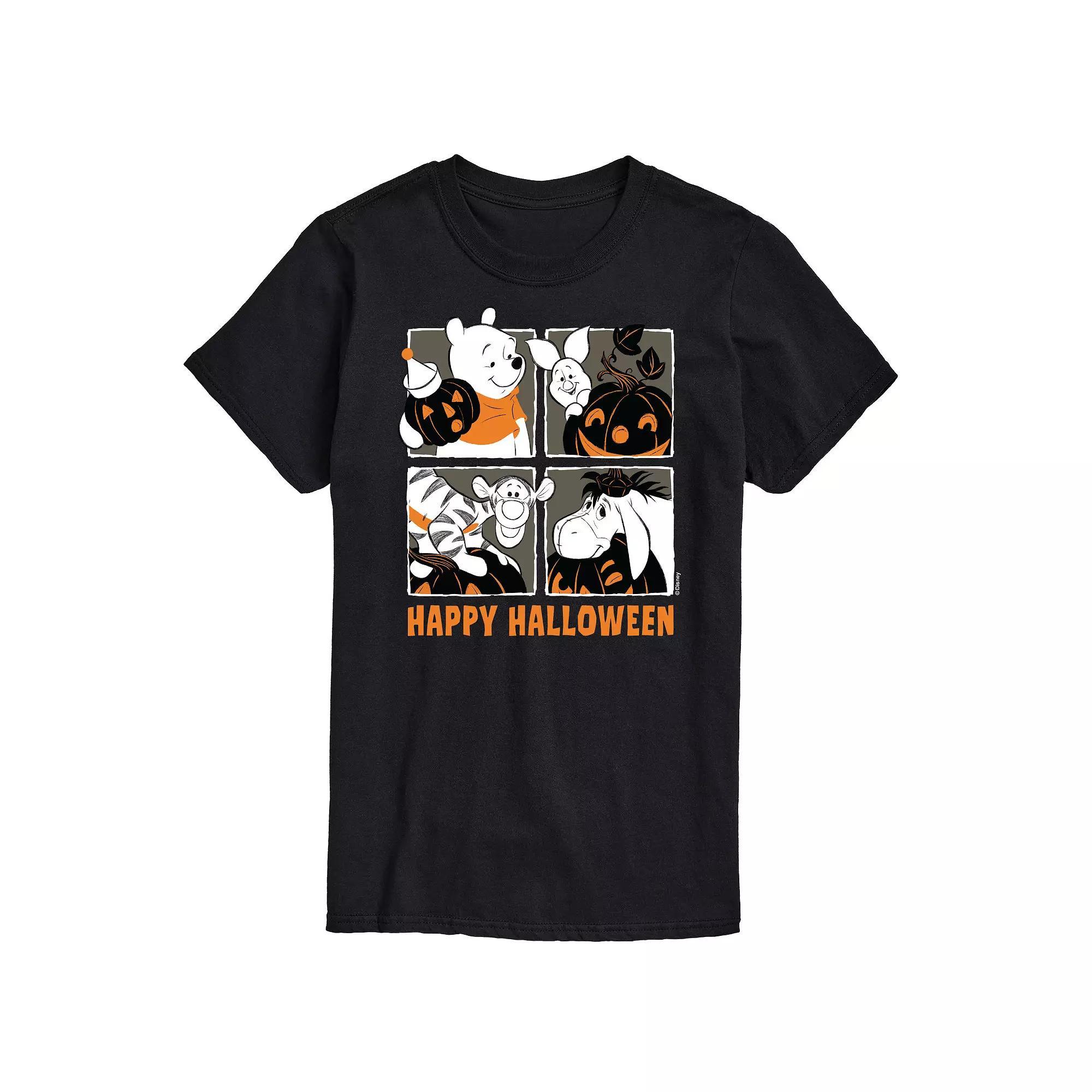 Disney's Winnie the Pooh Men's Happy Halloween Graphic Tee, Size: XS, Black Product Image