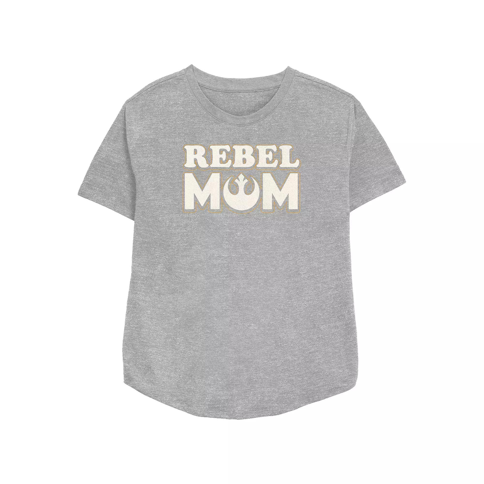 Women's Star Wars Rebel Mom Relaxed Fit Graphic Tee,  Product Image