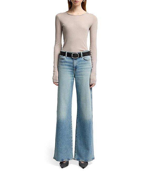 7 For All Mankind Lotta Luxe Vintage High Rise Wide Leg Jeans Product Image