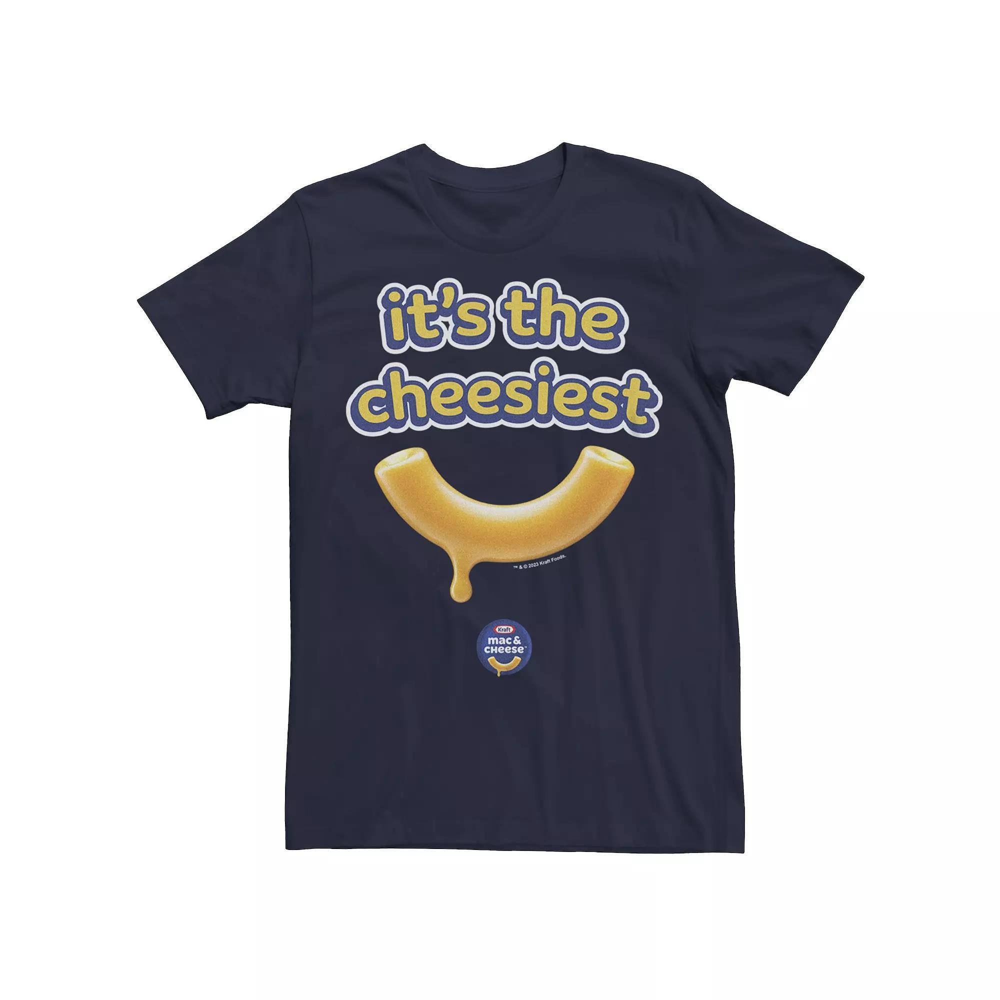 Men's Kraft Mac & Cheese It's The Cheesiest Graphic Tee, Size: Large, Blue Product Image