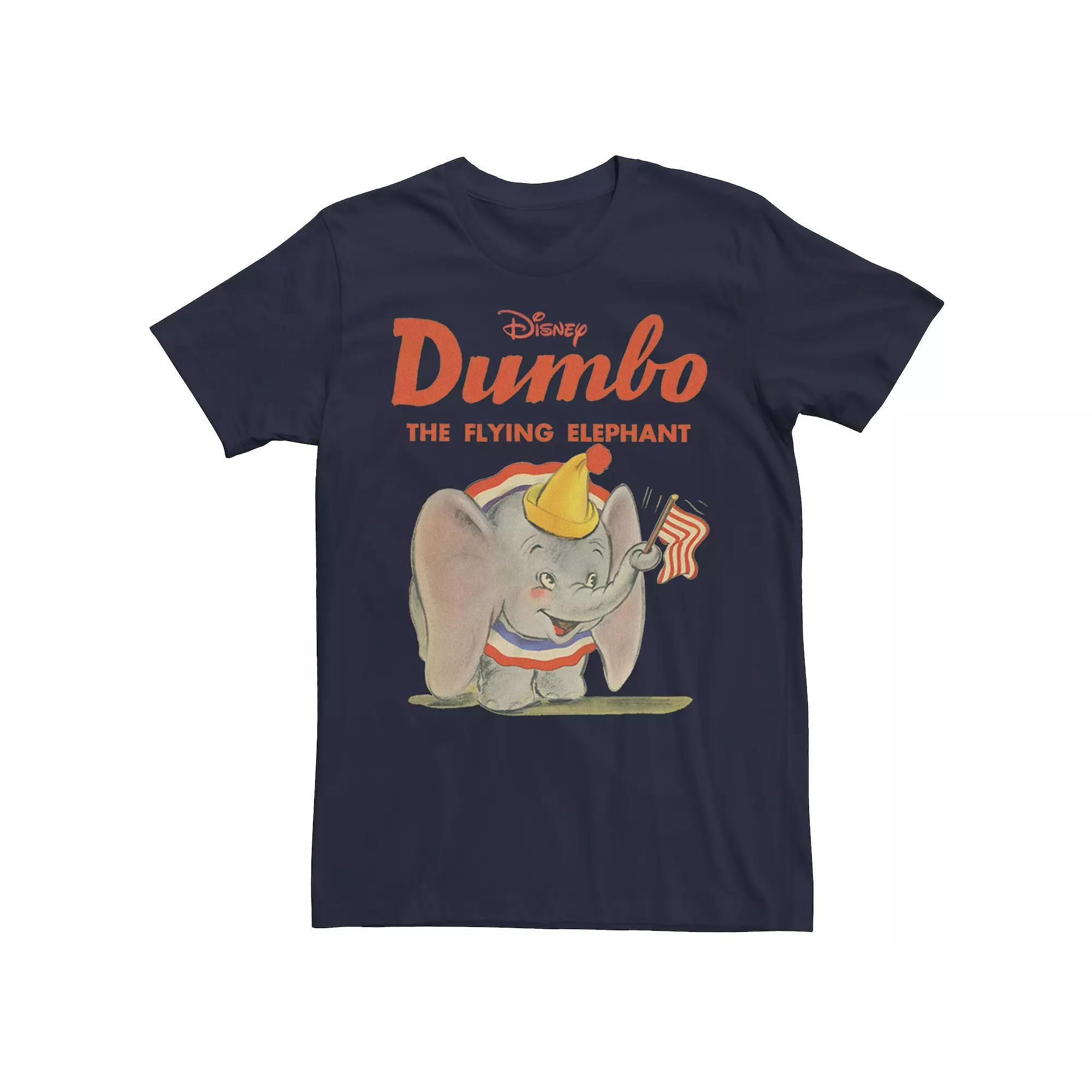 Disney's Dumbo Men's The Flying Elephant Classic Portrait Tee, Size: Small, Blue Product Image