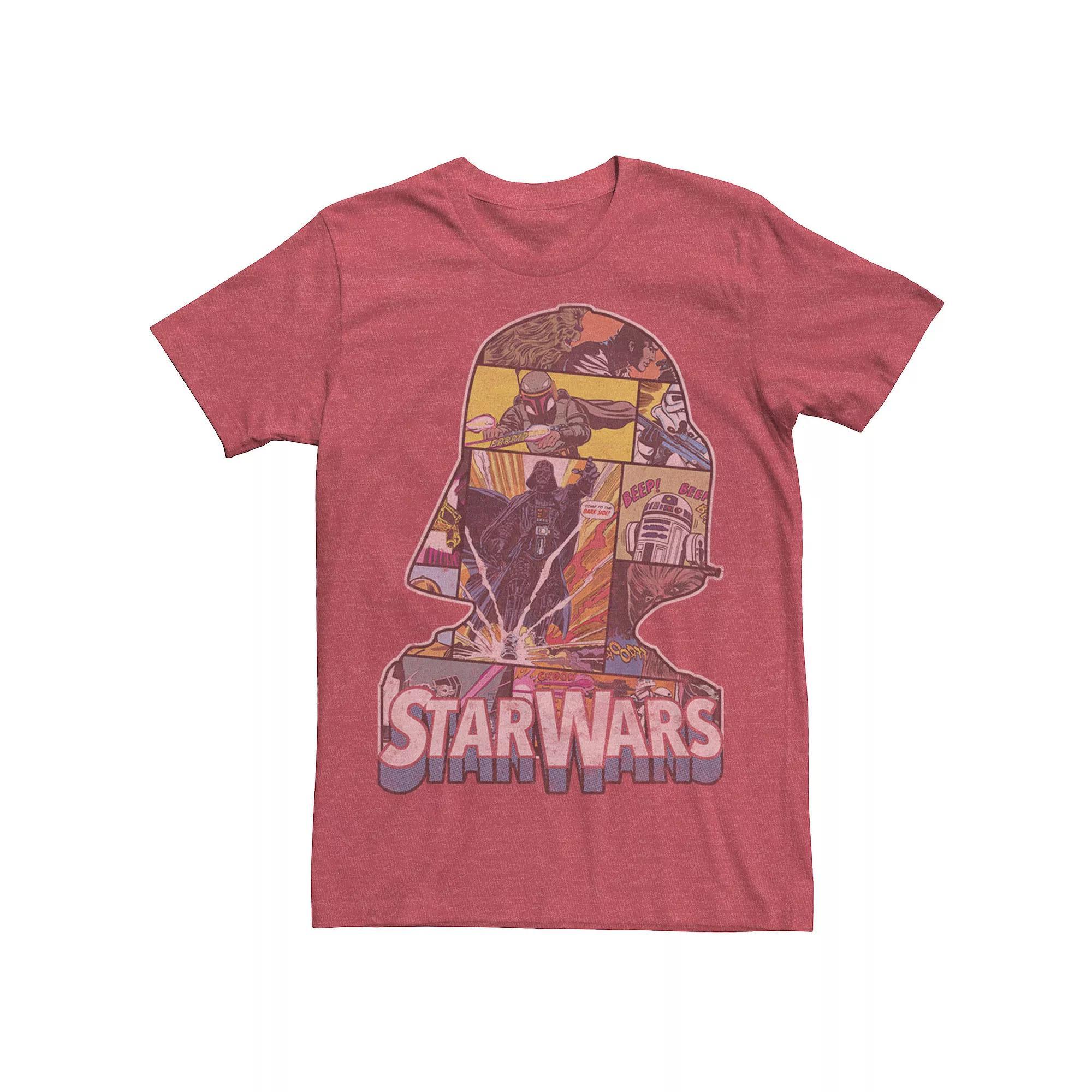 Men's Star Wars Darth Vader Retro Poster Tee, Size: Medium, Grey Heather Product Image