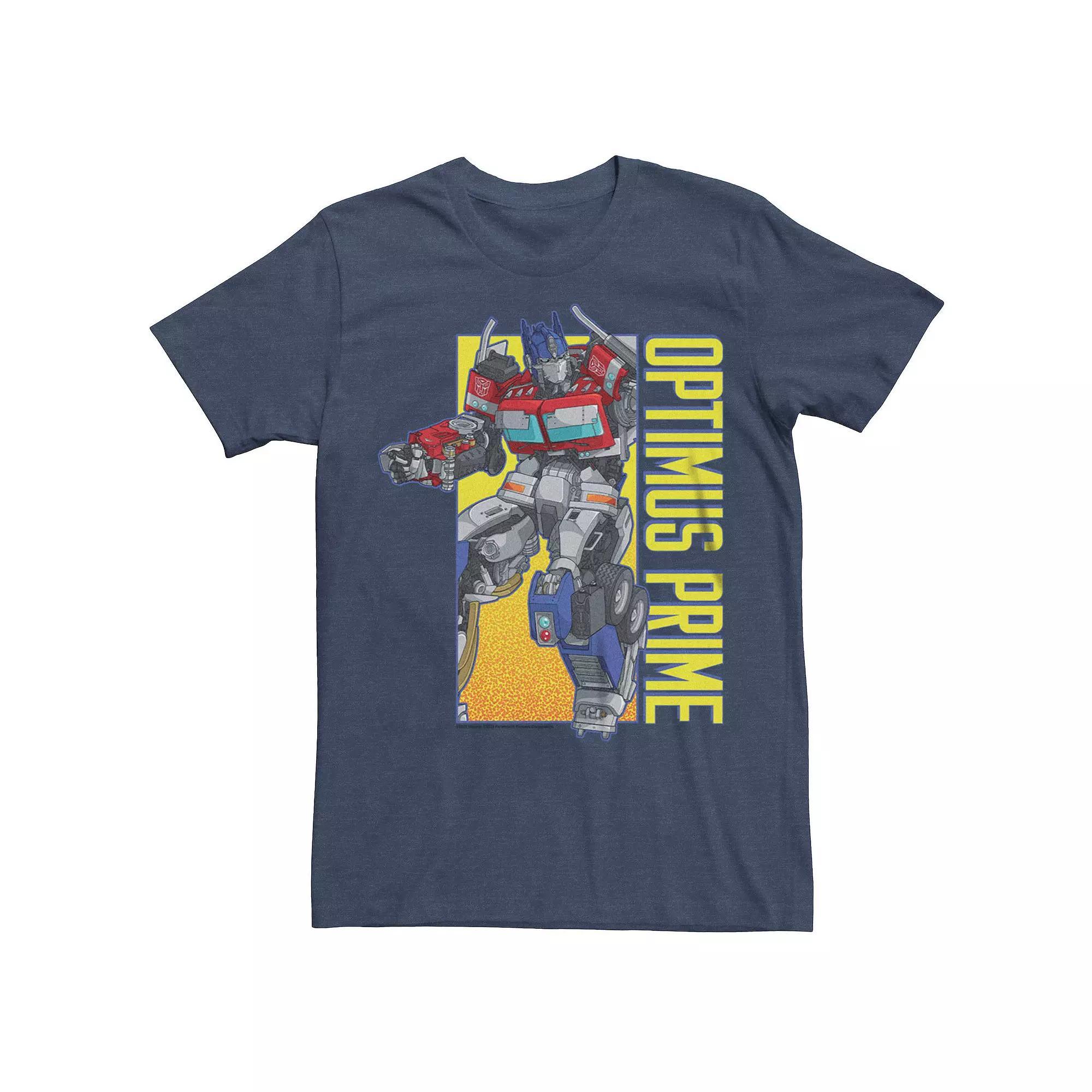 Big & Tall Transformers Rise of the Beasts Optimus Prime Box Graphic Tee, Men's,  Product Image