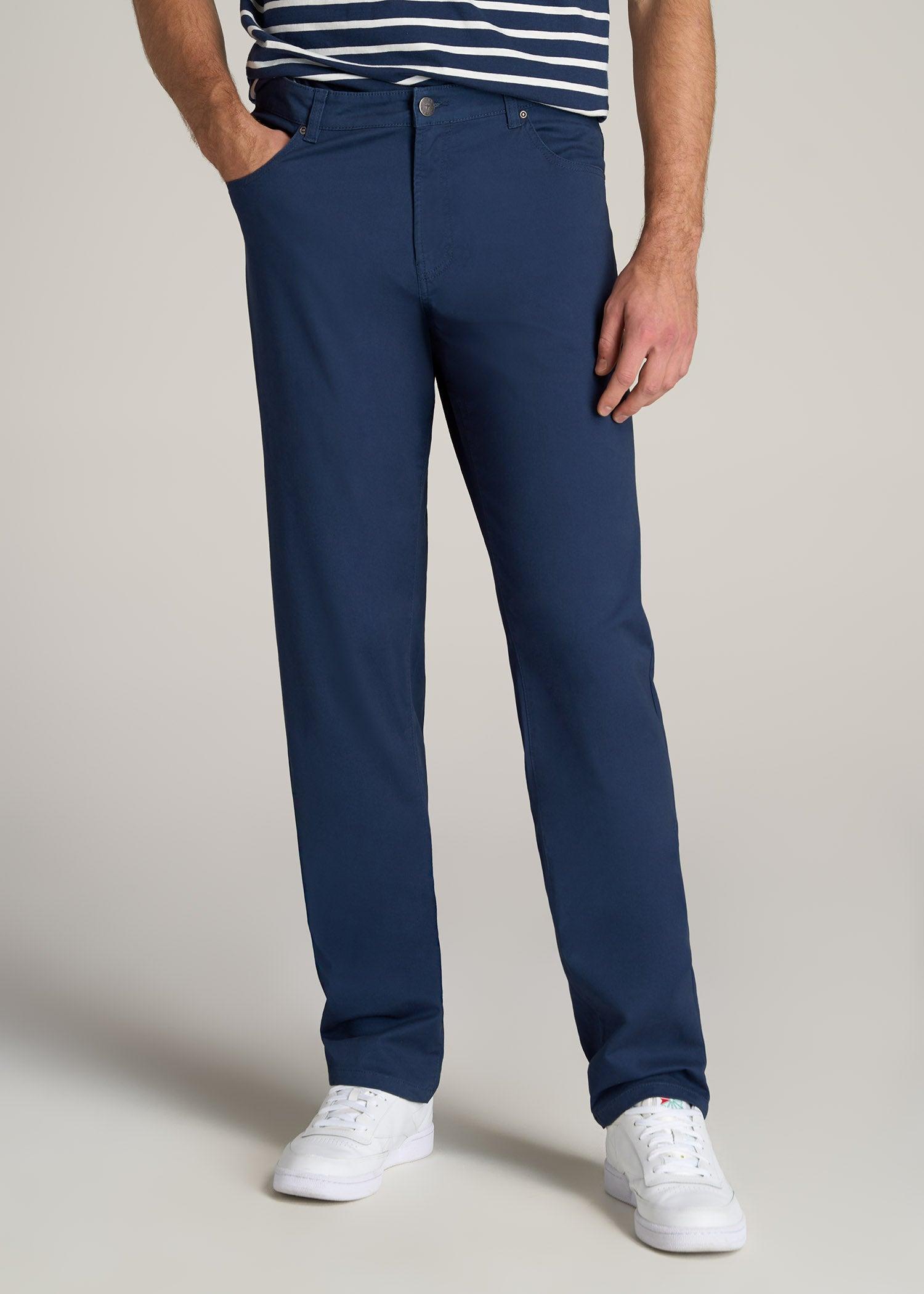 J1 STRAIGHT Leg Five-Pocket Pants for Tall Men in Marine Navy Male Product Image
