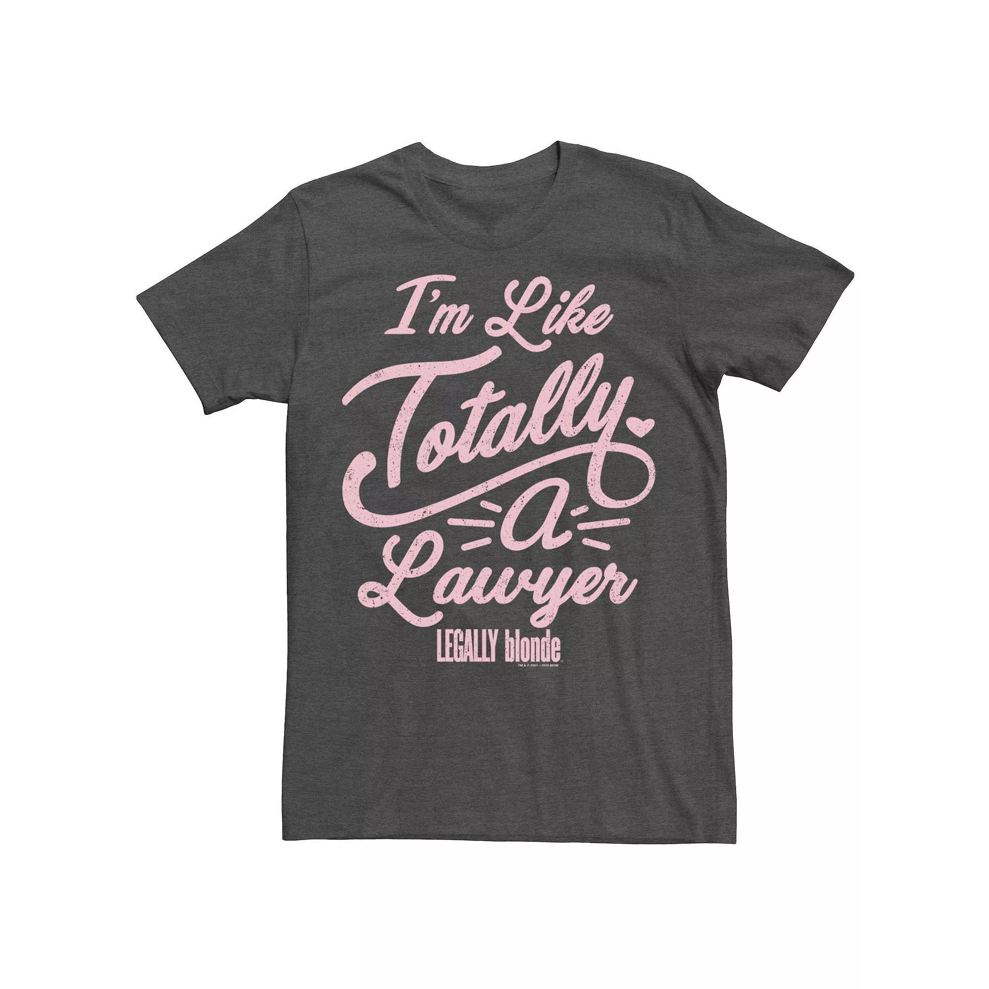 Men's Legally Blonde I'm Like Totally A Lawyer Quote Tee,  Product Image