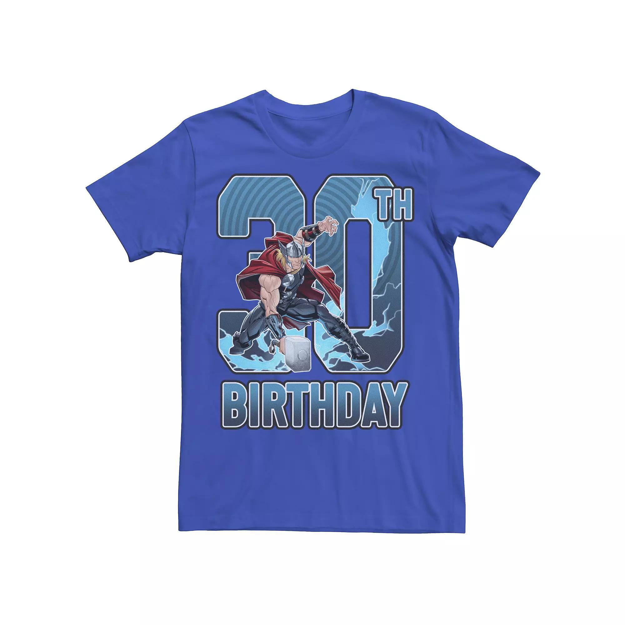Men's Marvel Thor Hammer 50th Birthday Graphic Tee,  Product Image