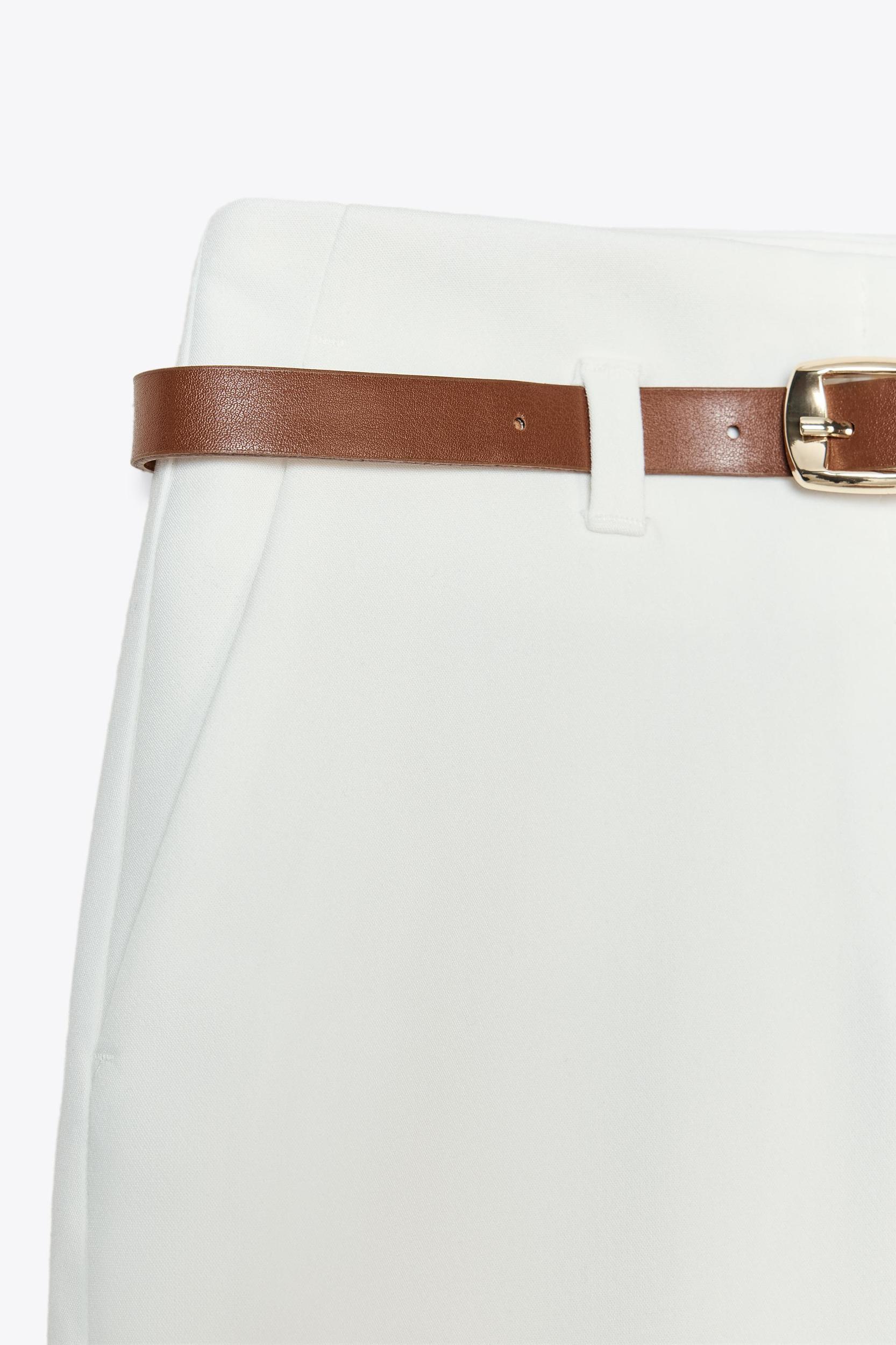 BELTED CUFFED PANTS Product Image