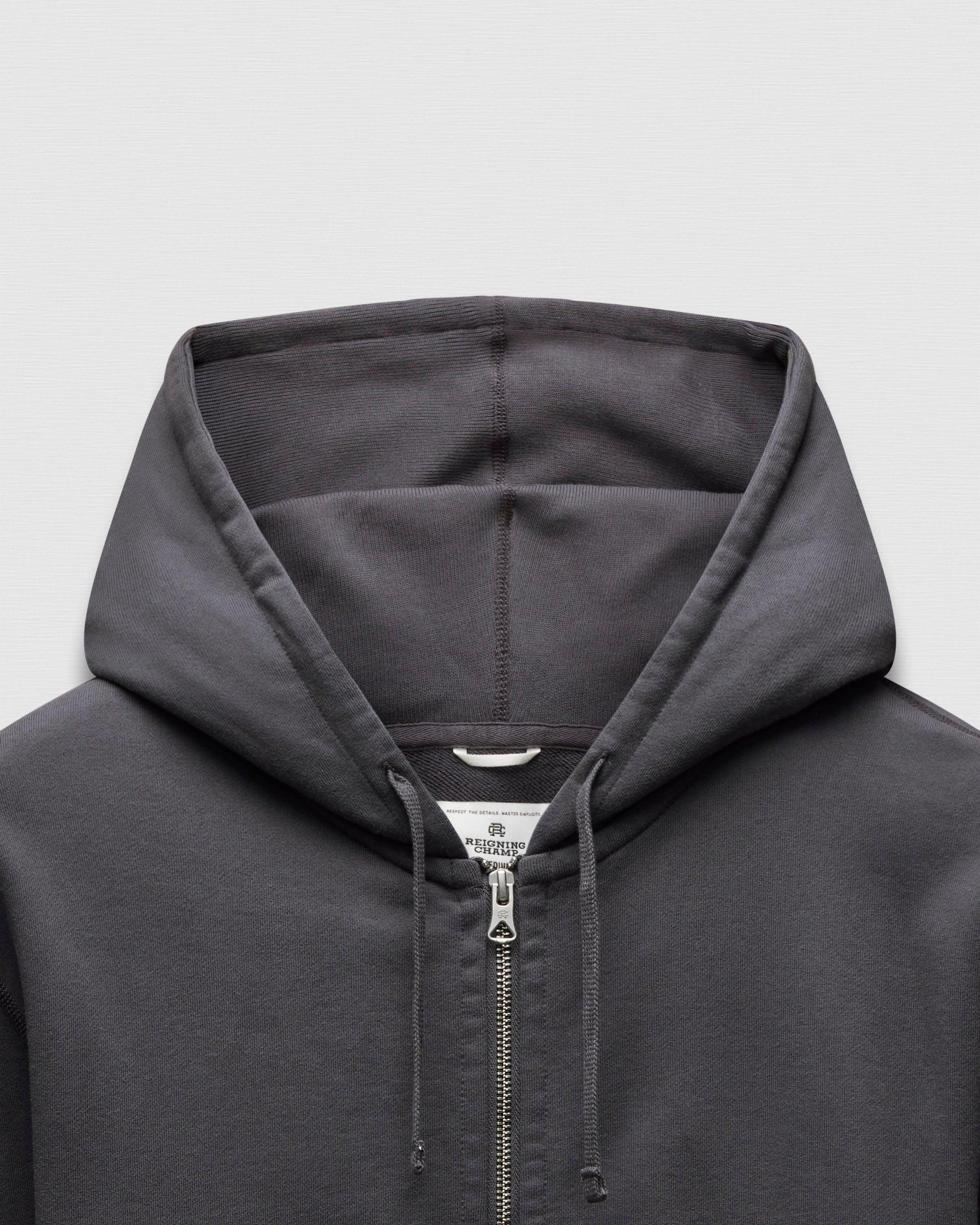 Midweight Terry Standard Zip Hoodie Male Product Image