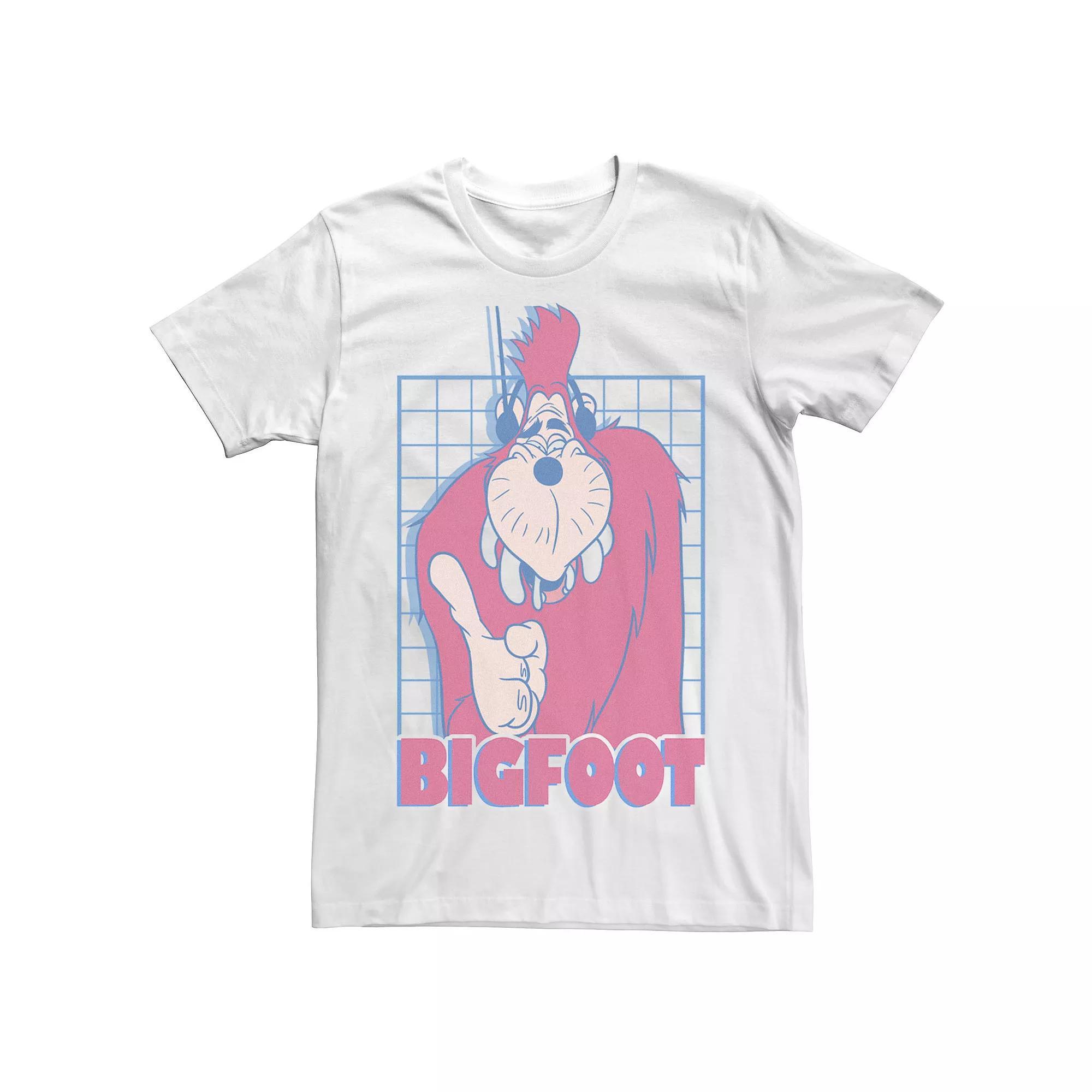 Big & Tall Disney A Goofy Movie Bigfoot Grid Tee, Men's, Size: 3XL, White Product Image