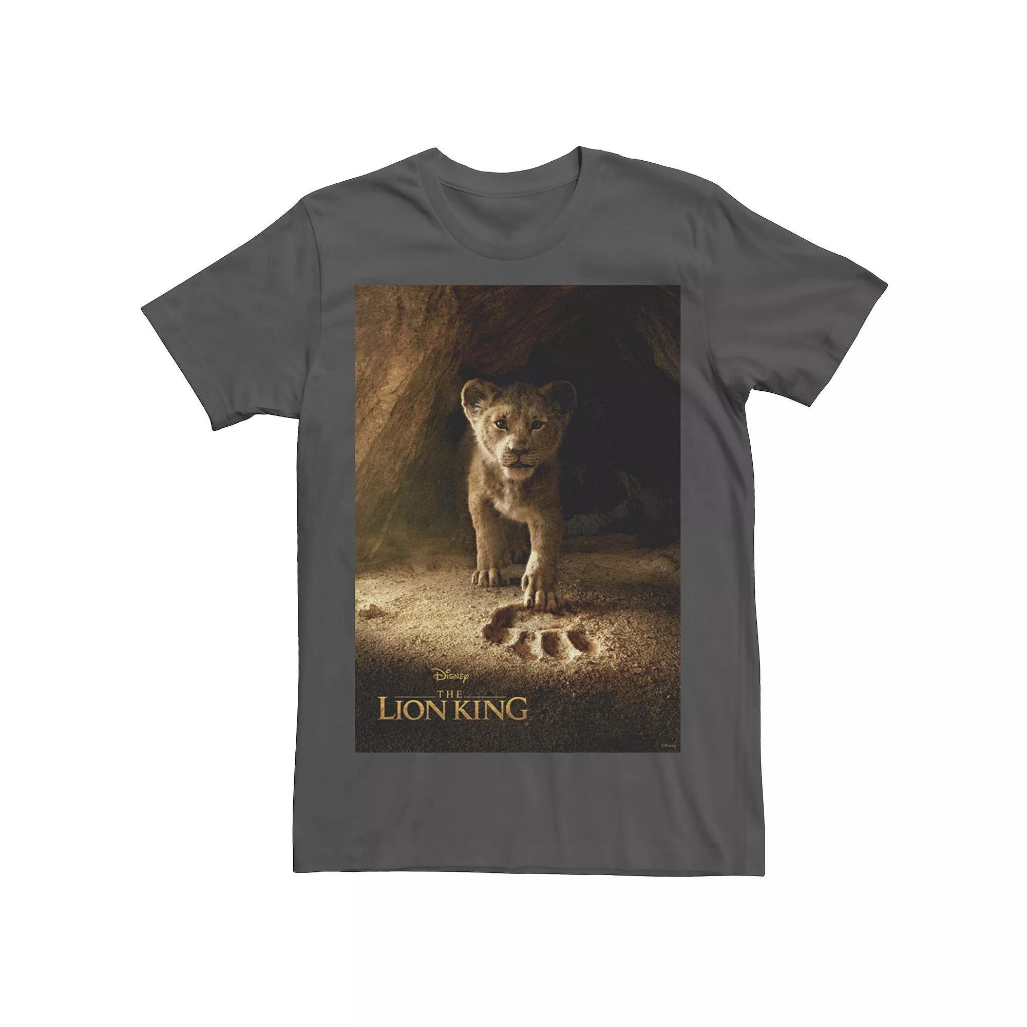 Disney's The Lion King Men's Simba Paw Live Action Movie Poster Tee,  Product Image